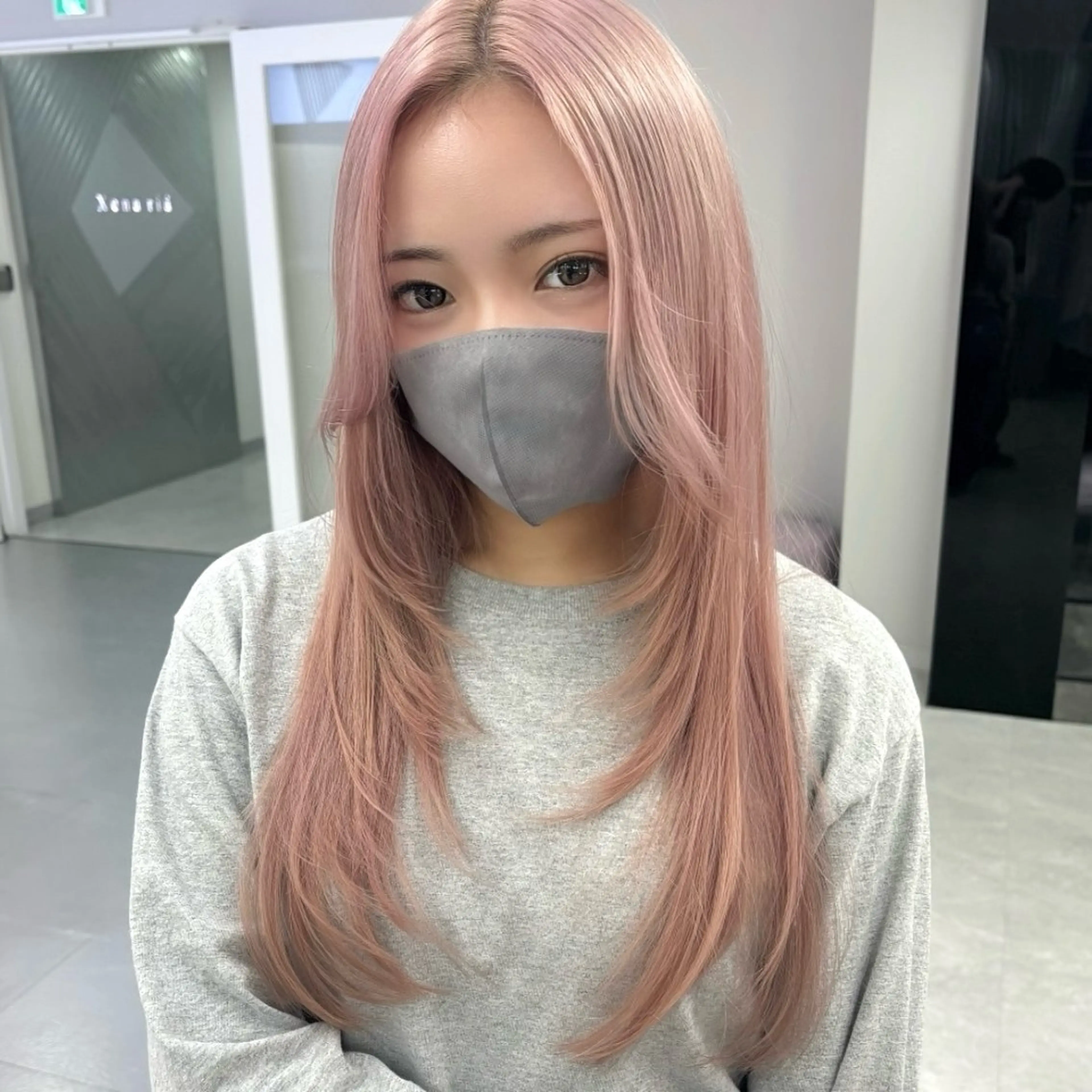 ロング カット ヘアカラー 名古屋/中顔面短縮 ✨/小顔ハイレイヤーのヘアスタイル