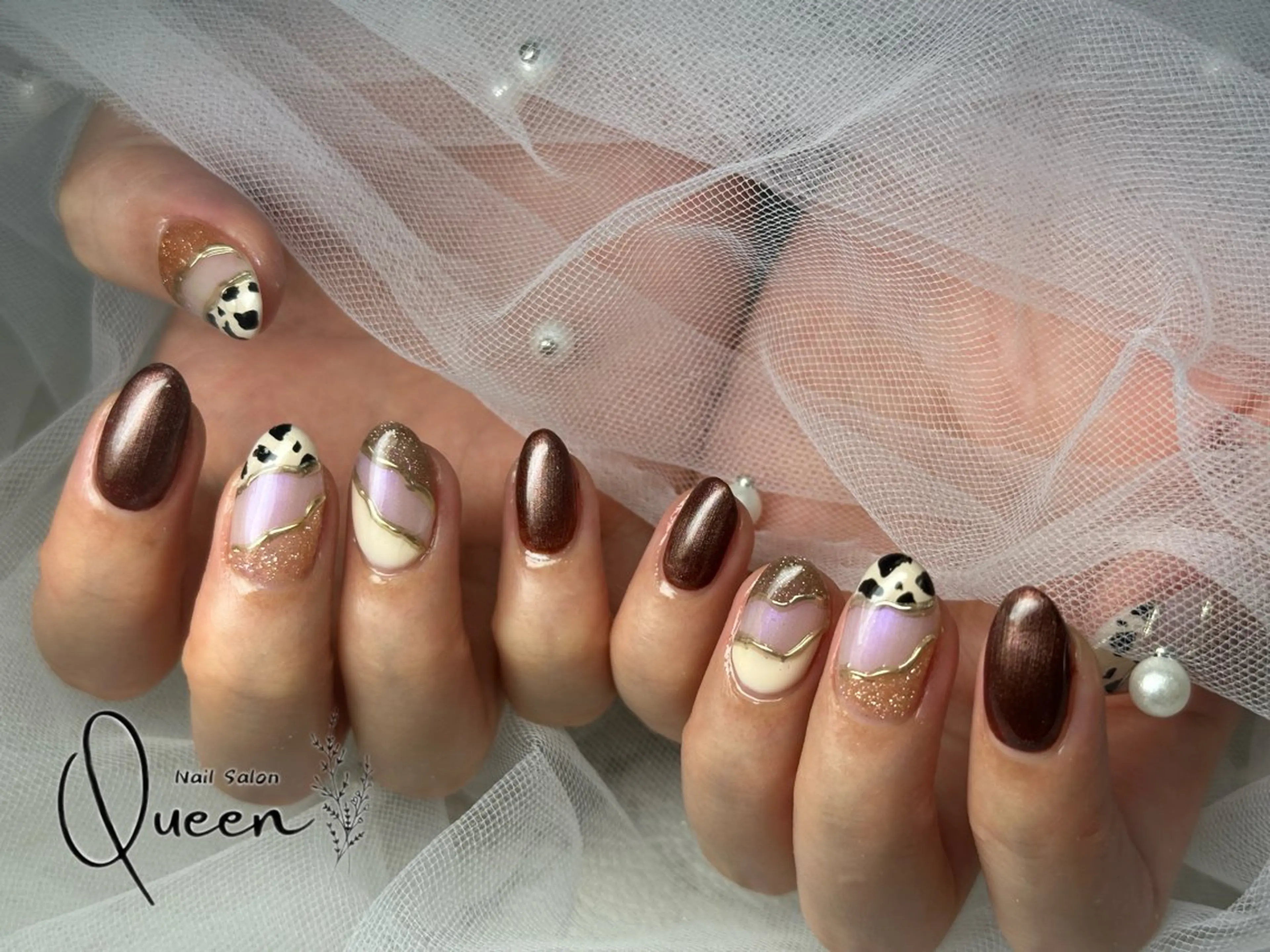 ネイル ハンドネイル Queennail 北堀江AYAのネイルデザイン