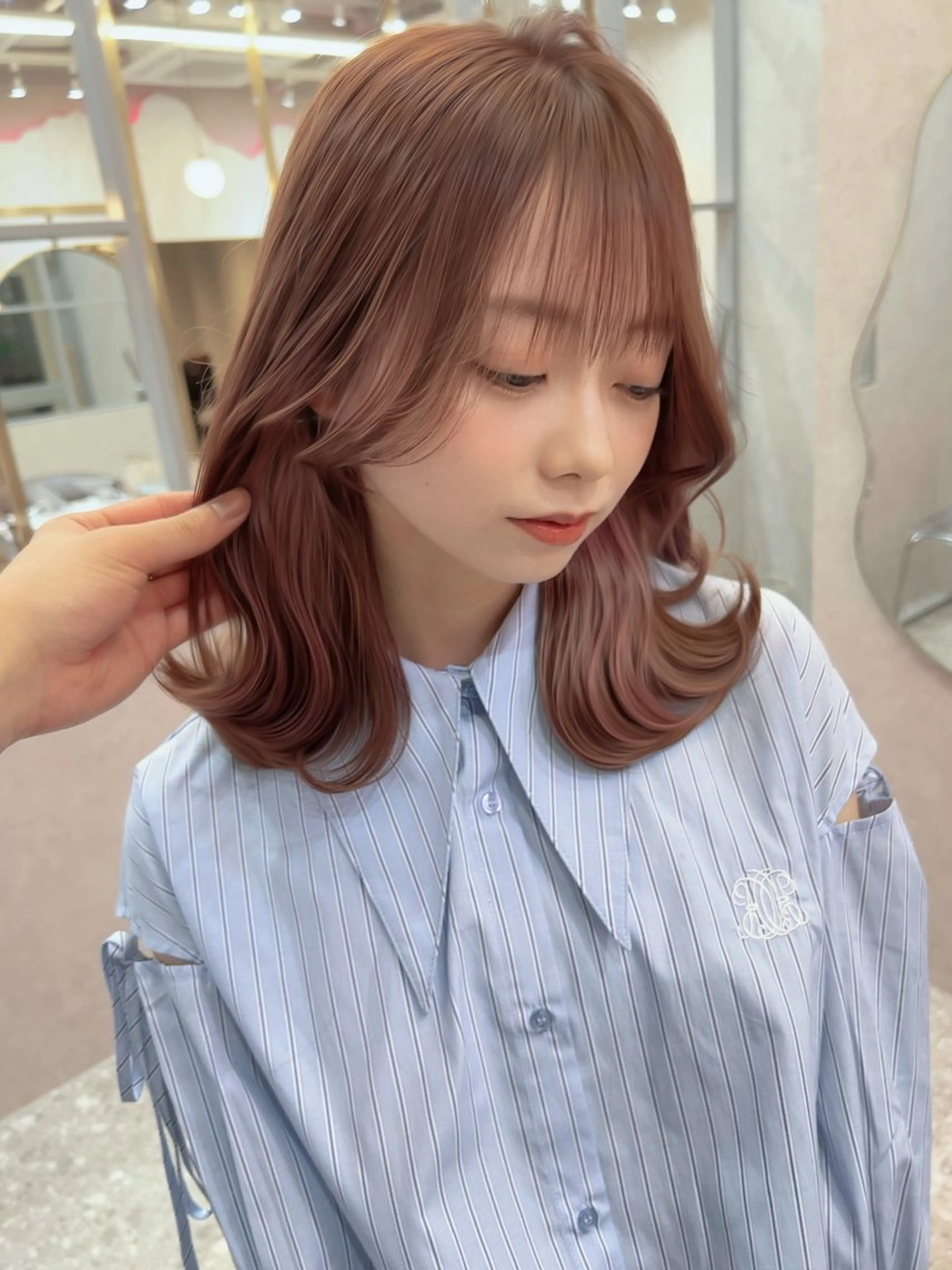 ミディアム ヘアカラー トリートメント Aster 店長 れおん✂️のヘアスタイル
