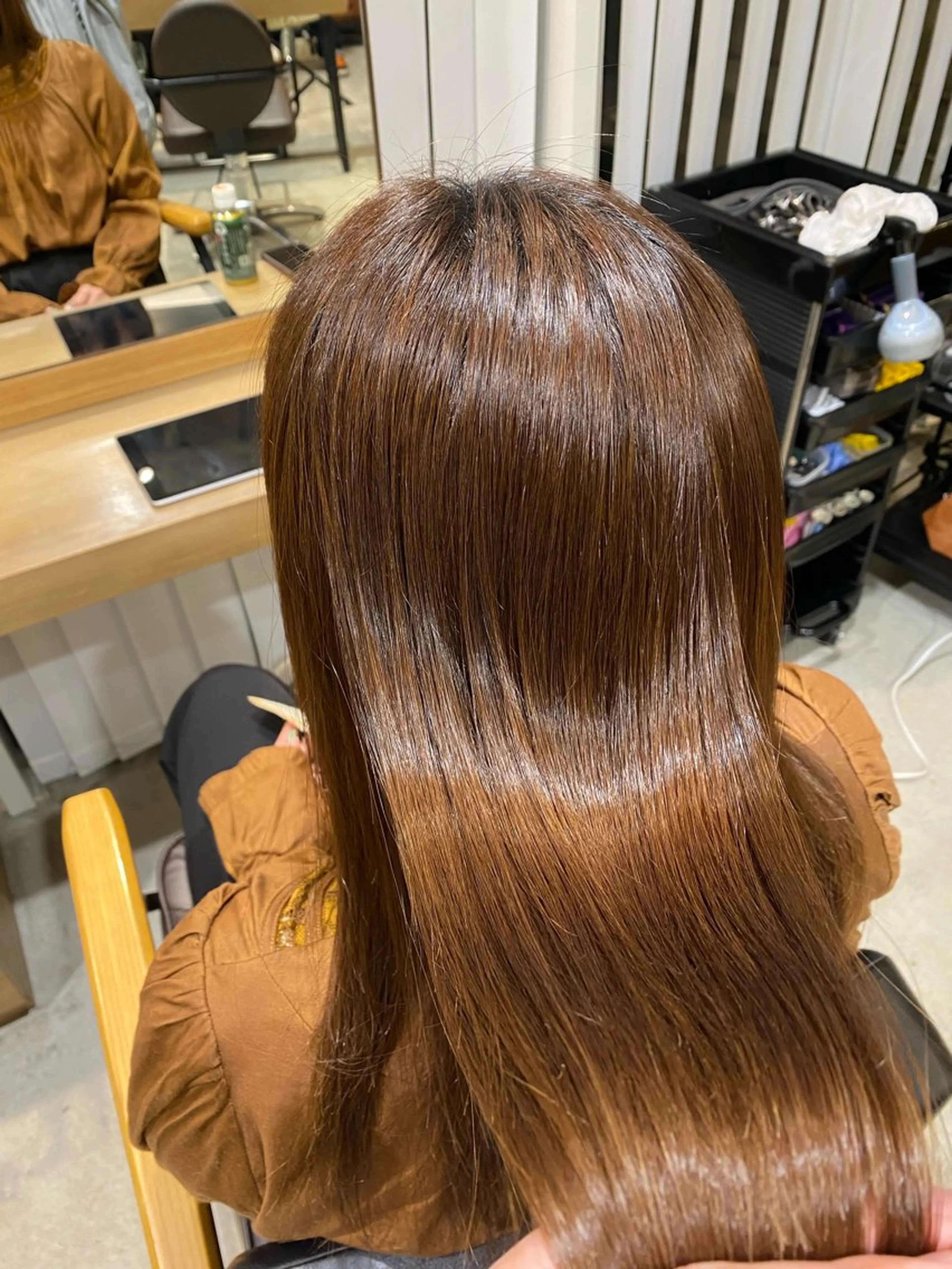 セミロング パーマ くせ毛 縮毛矯正 今村 圭佑のヘアスタイル