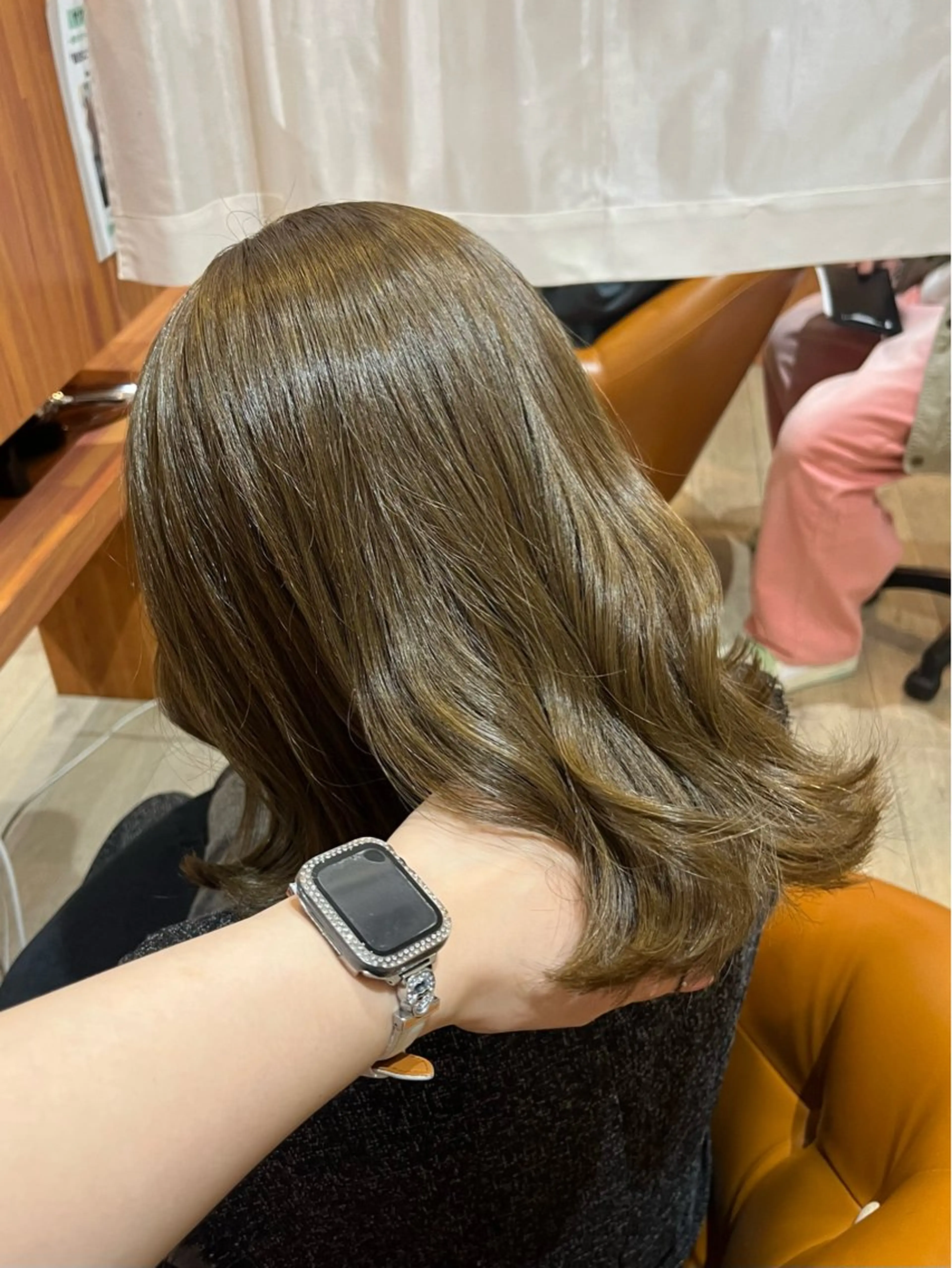 ミディアム カラー ベージュカラー 透明感カラー オリーブベージュ misaki/透明感 カラー/尼崎美容室のヘアスタイル