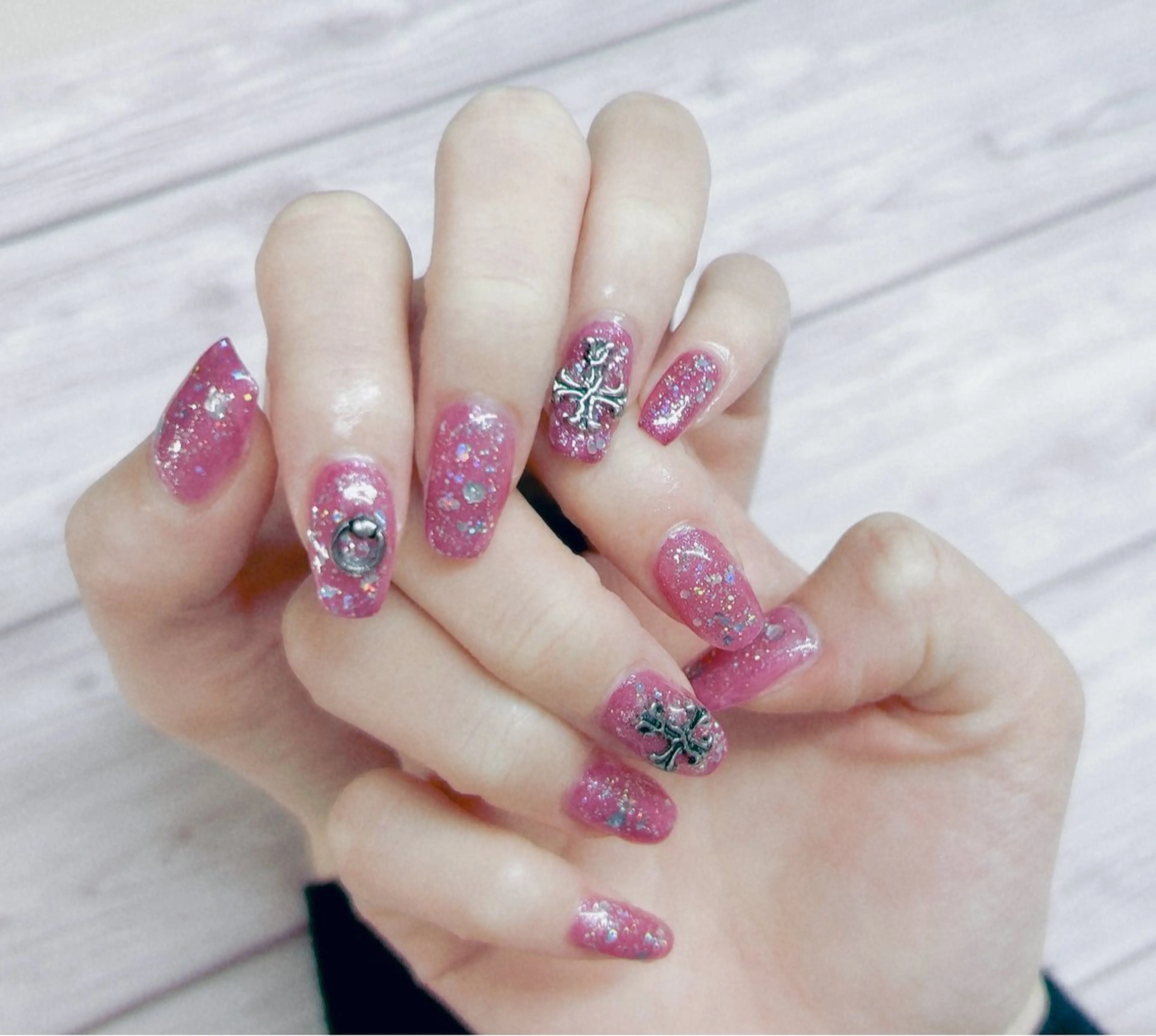 ネイル ラメ(グリッター) MYu Beauty Salon YURIのネイルデザイン