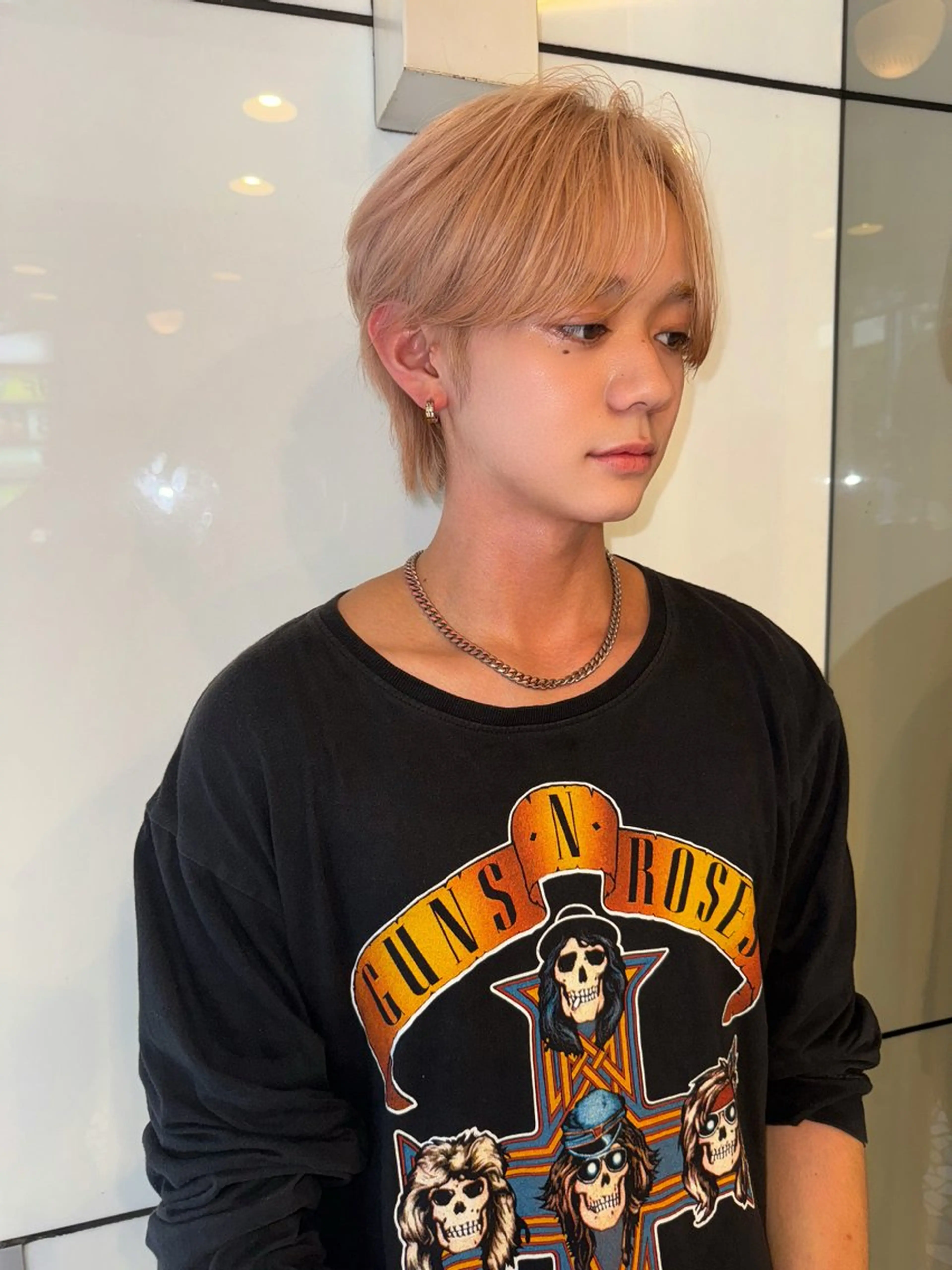 ショート カラー メンズ ヘアカラー トリートメント レイヤーカット 艶髪/西尾 幸樹のヘアスタイル