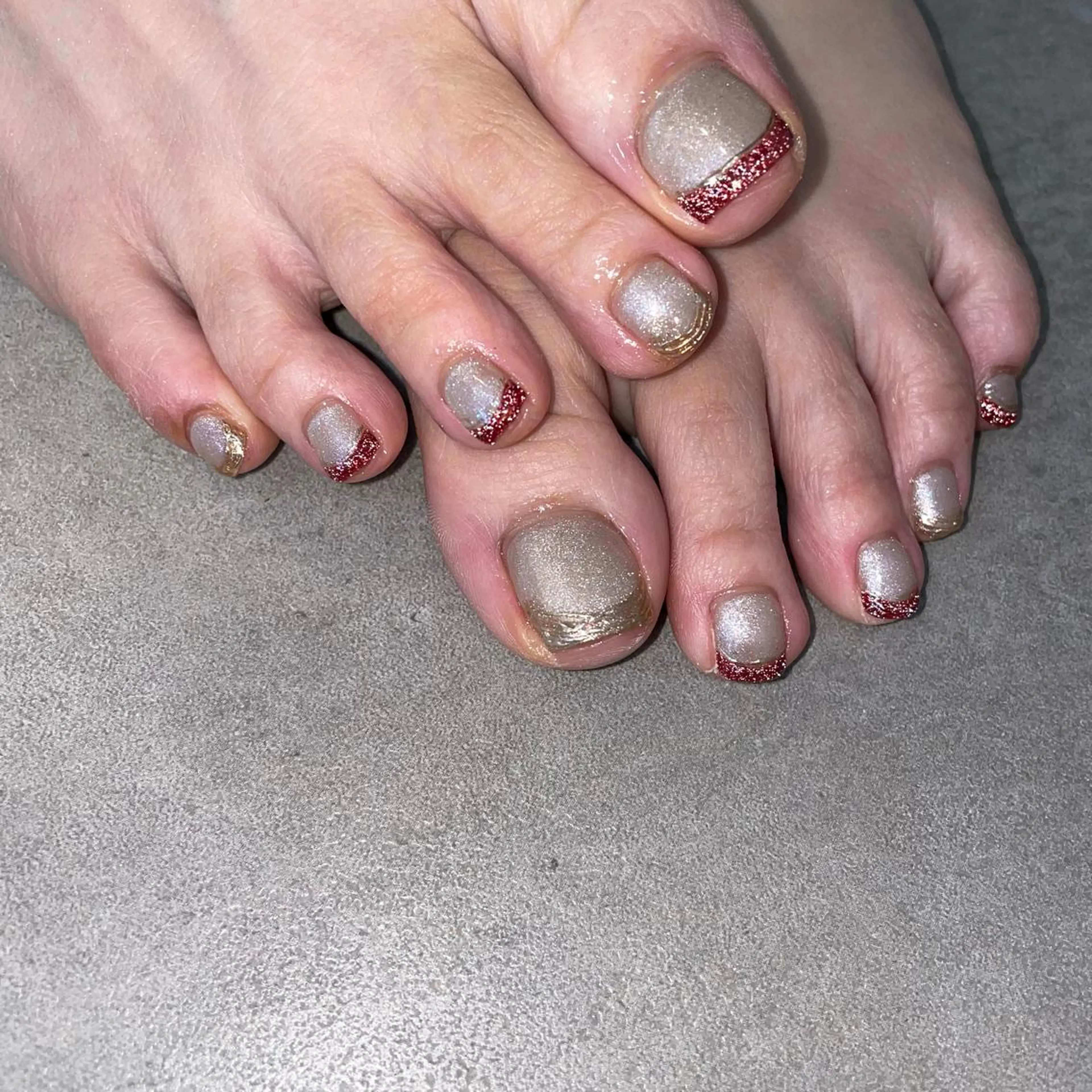 ネイル フラッシュネイル フレンチネイル Nail Salon Gummi.のネイルデザイン