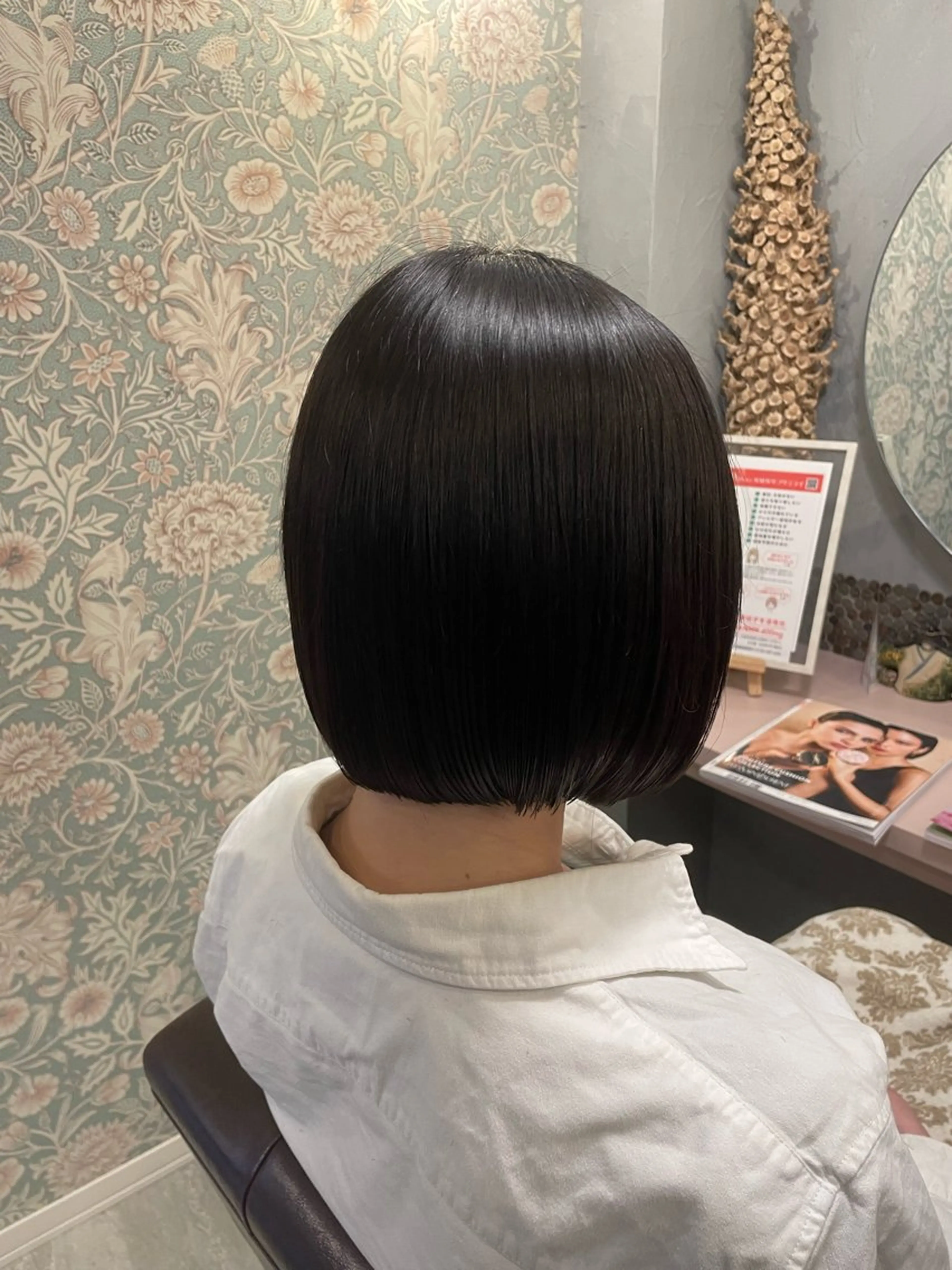 ミディアム ボブ hair make echo滿木あい花のヘアスタイル