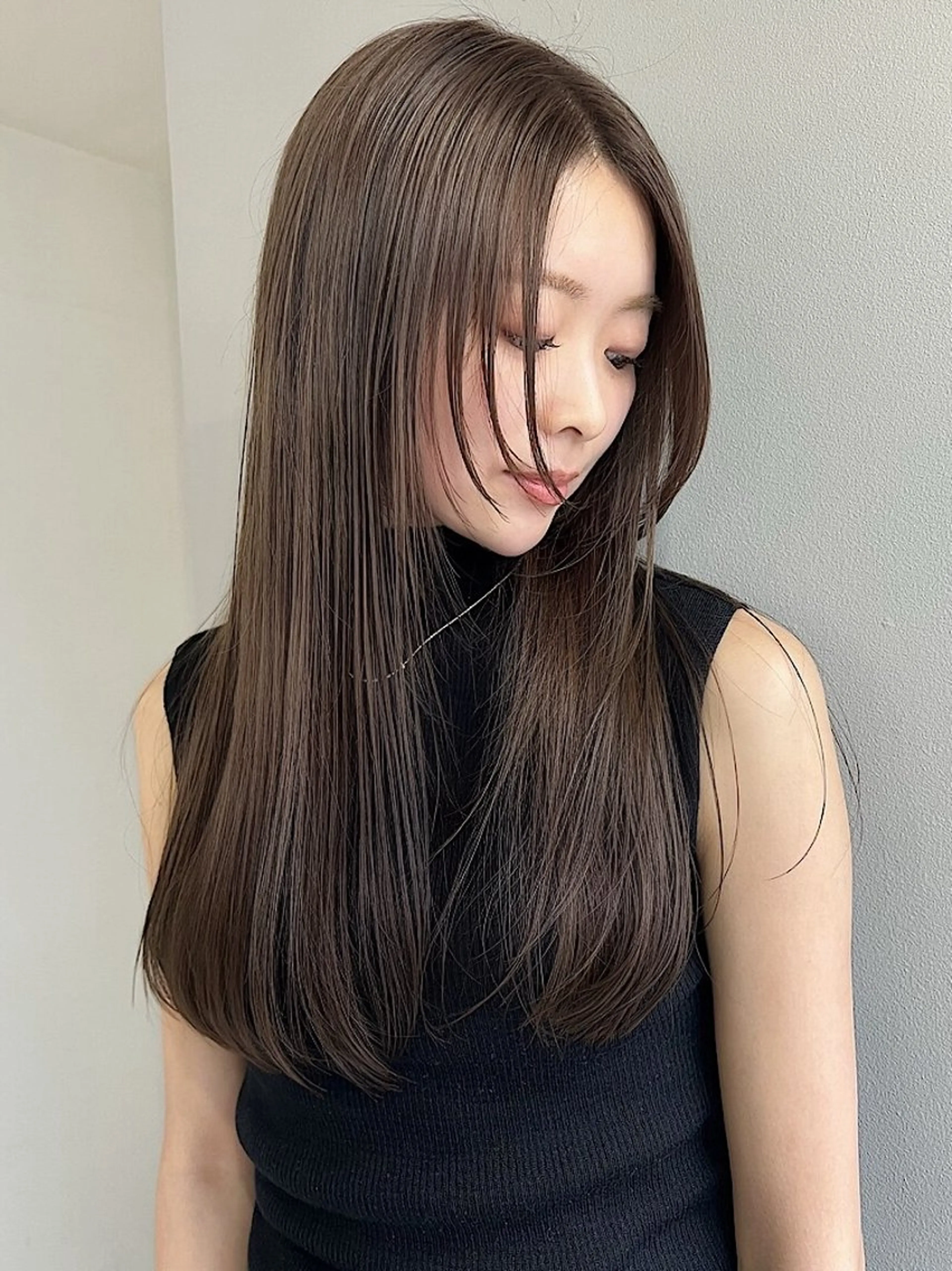 セミロング カラー 髪質改善/縮毛矯正 /むらたみぎわのヘアスタイル