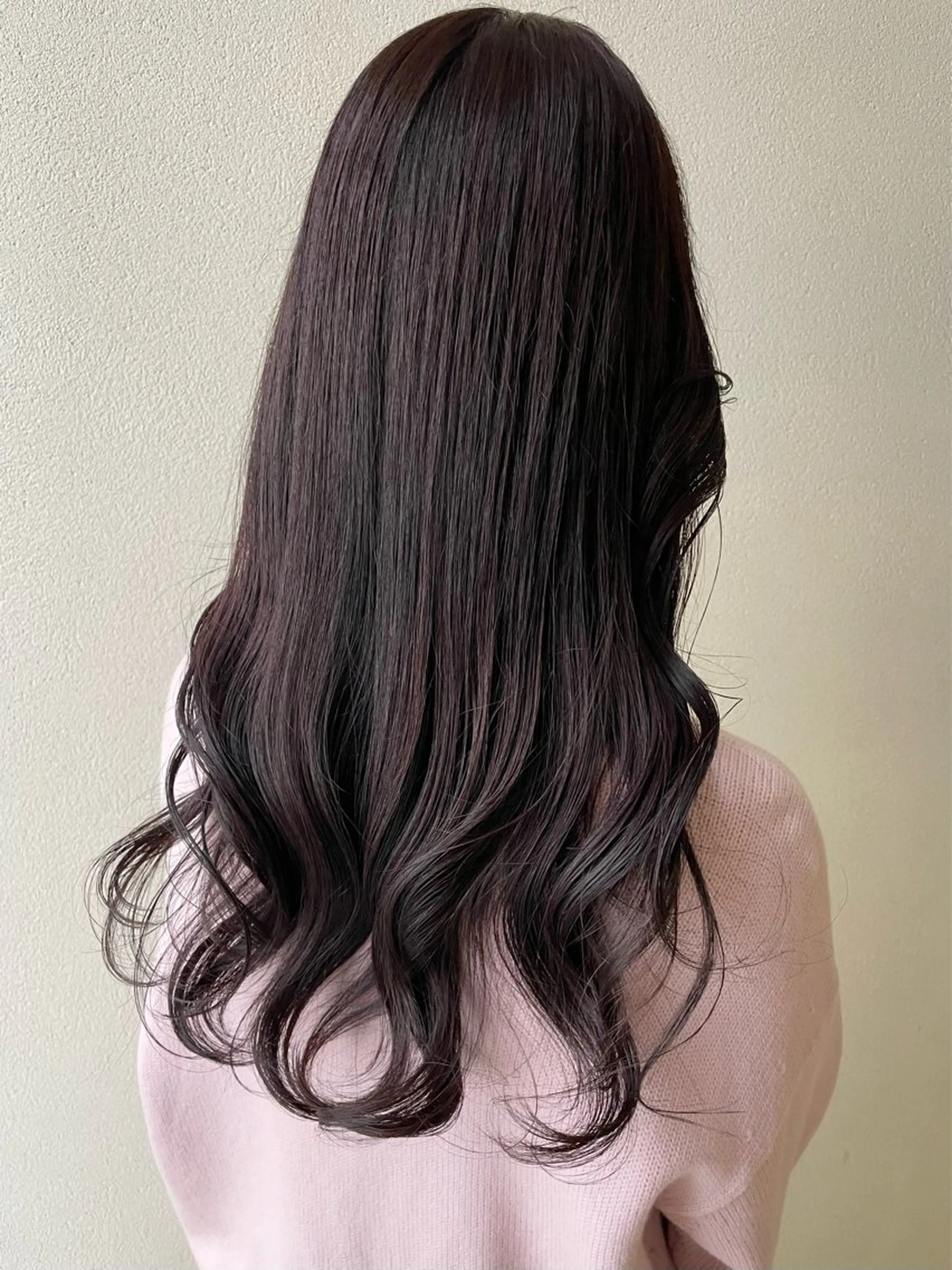 ロング カラー ブラウンカラー ピンクカラー ピンクブラウン ヘアカラー 沢田 瞳のヘアスタイル