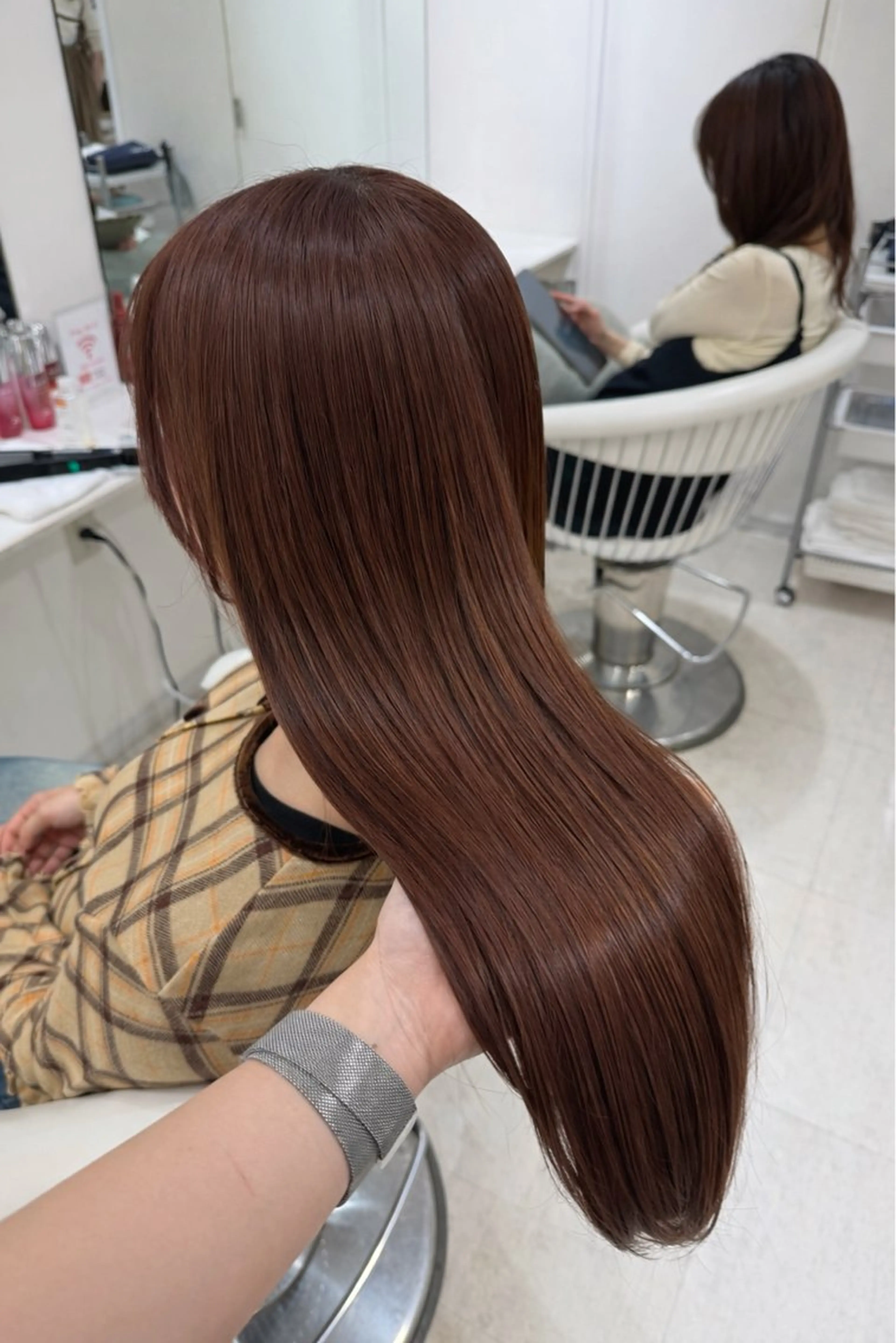 ロング パーマ 縮毛矯正 ParveMix 🩶🫧入江 香名のヘアスタイル