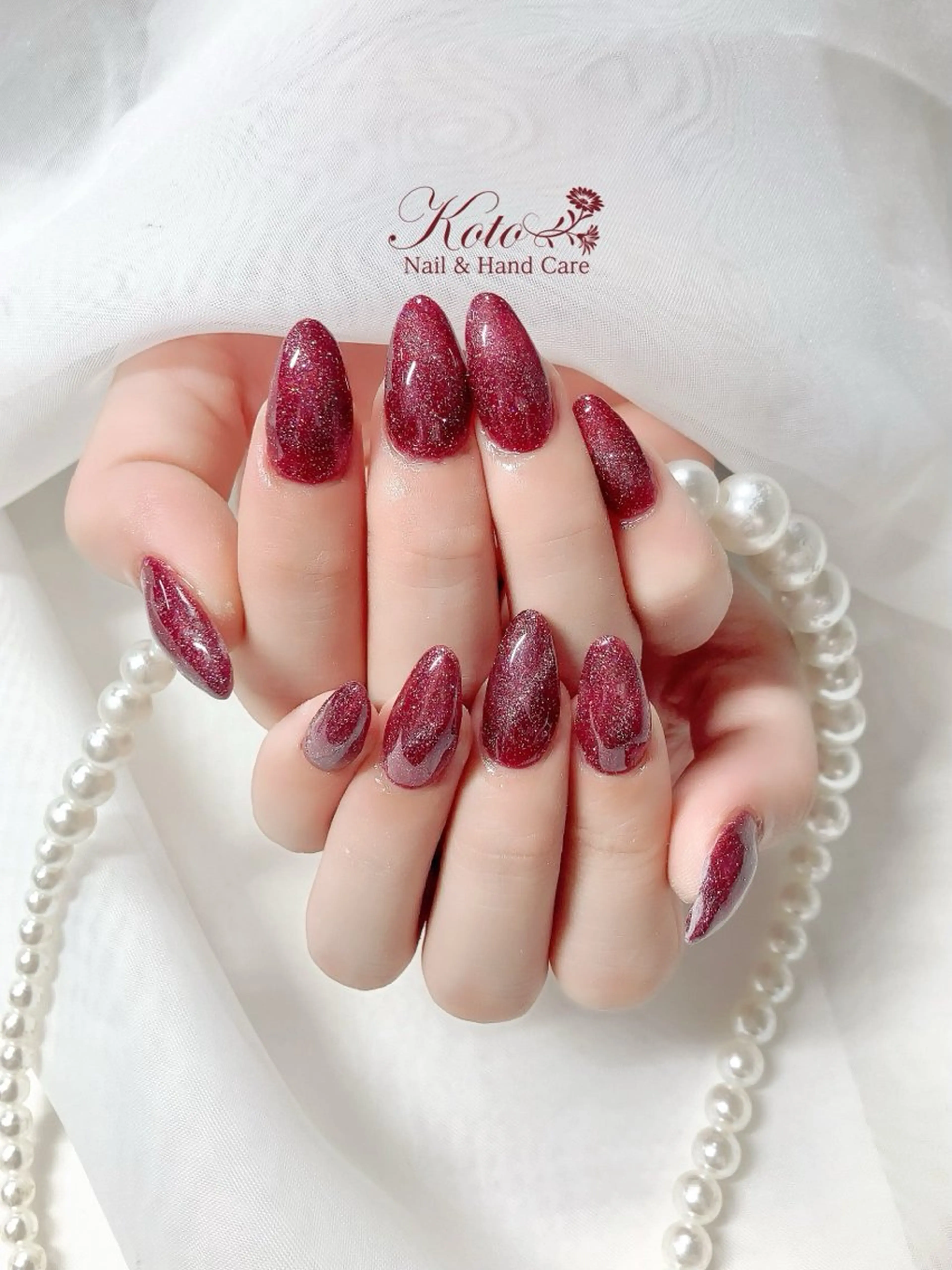 ネイル 長さ出し ジェルネイル マグネットネイル 持ち込み ニュアンスネイル ハンドネイル Nail Salon KOTOのネイルデザイン