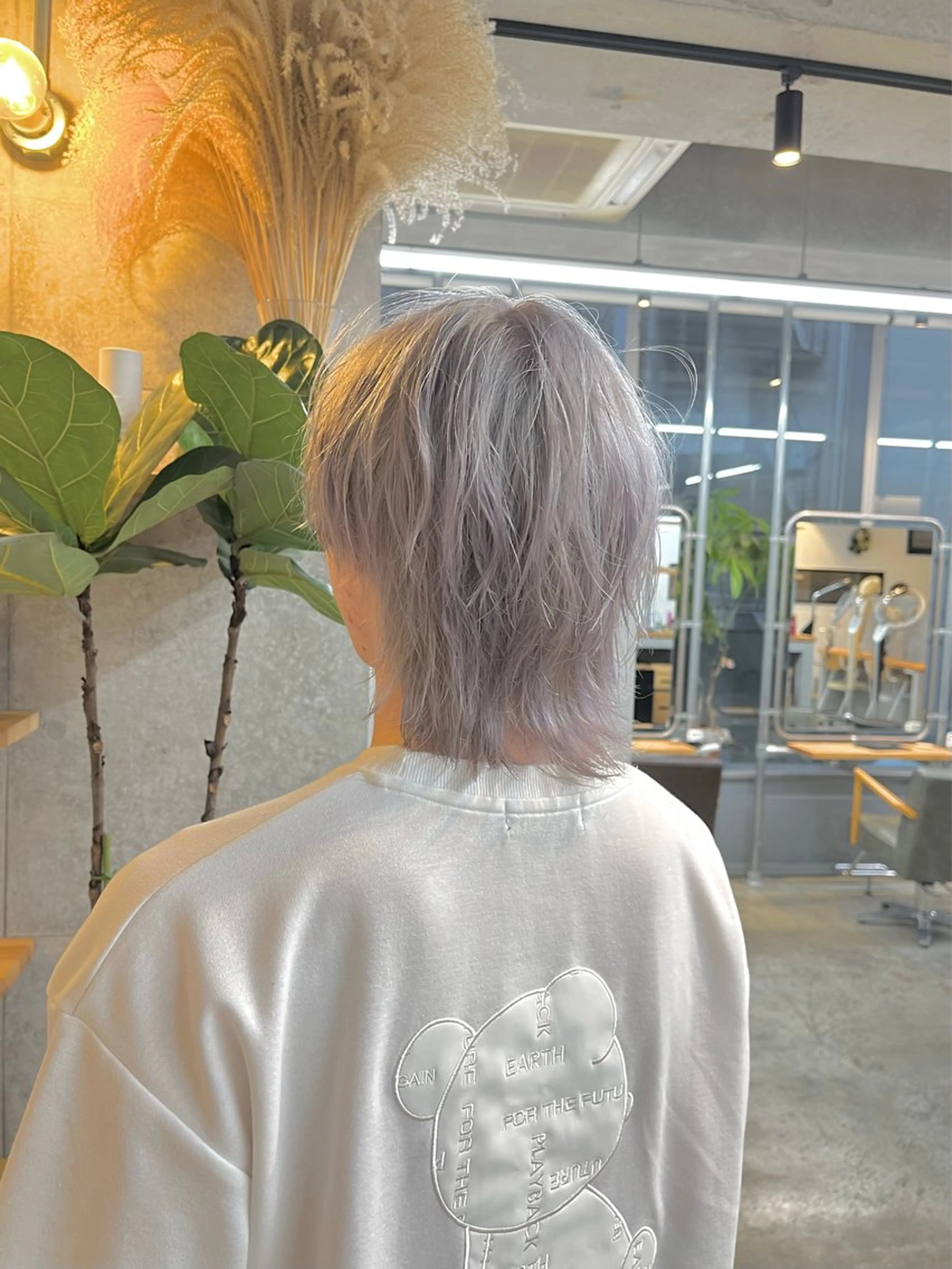 ミディアム カラー メンズ ヘアカラー ハイトーンカラ ー/小川のヘアスタイル