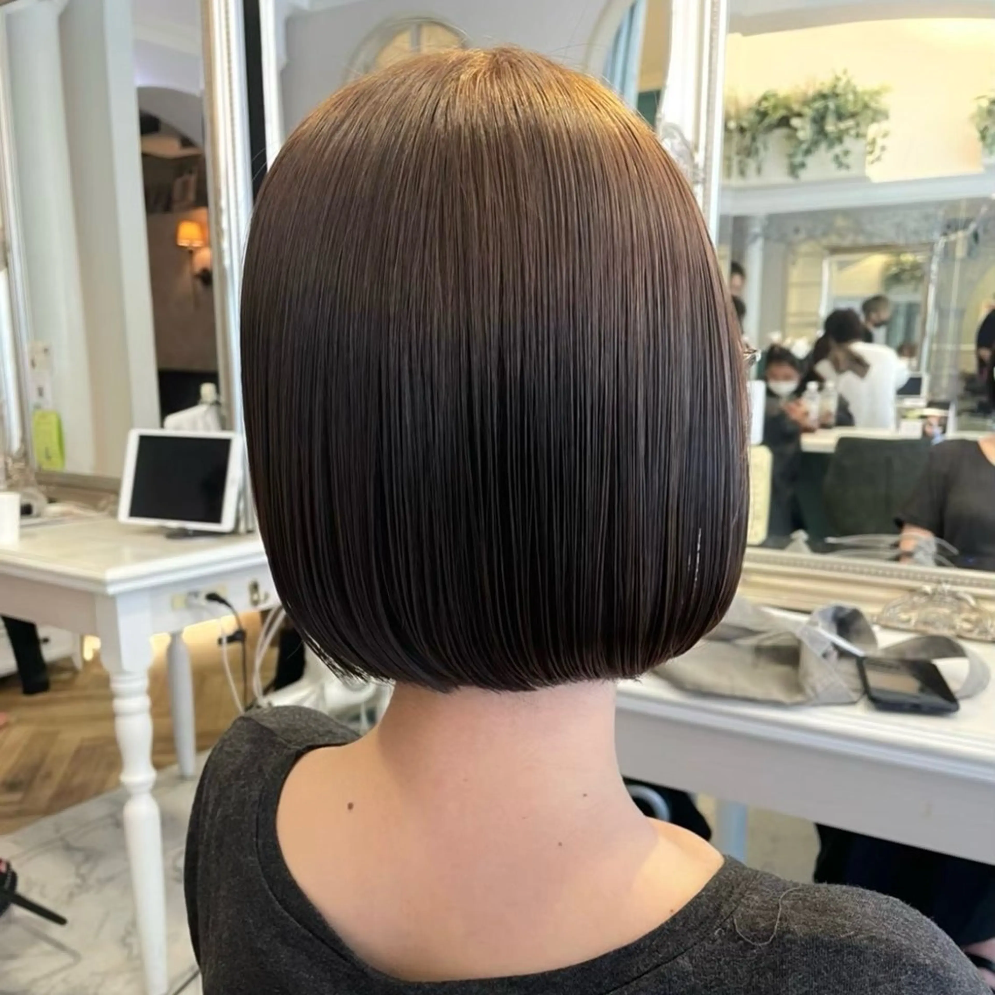 ミディアム カラー パーマ 骨格補正パーマ／ ショート🌸さくらのヘアスタイル