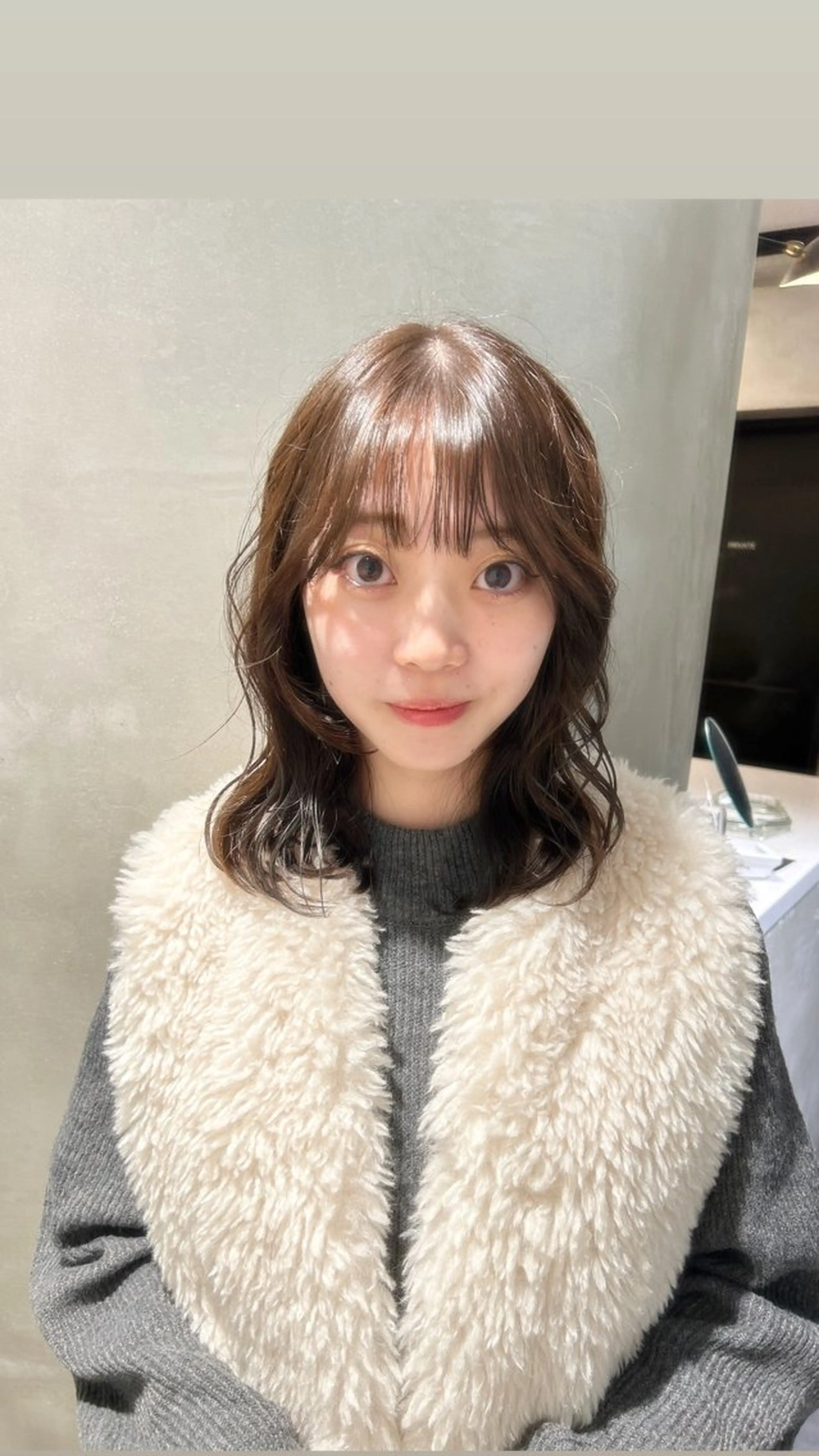 セミロング カラー カット ヘアカラー タナカ カナ🫧のヘアスタイル