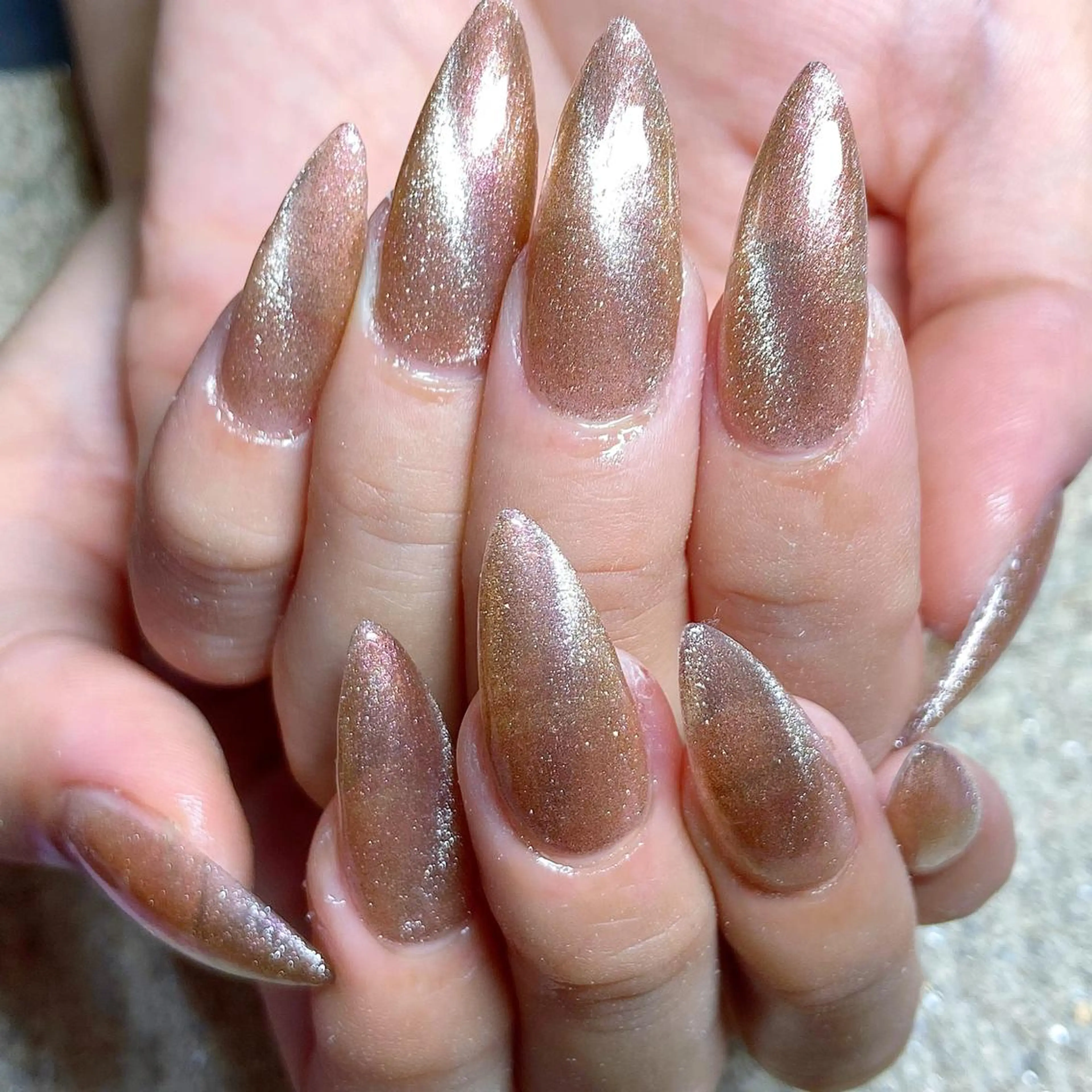 ネイル ミディアムネイル ハンドネイル あ きのネイルデザイン