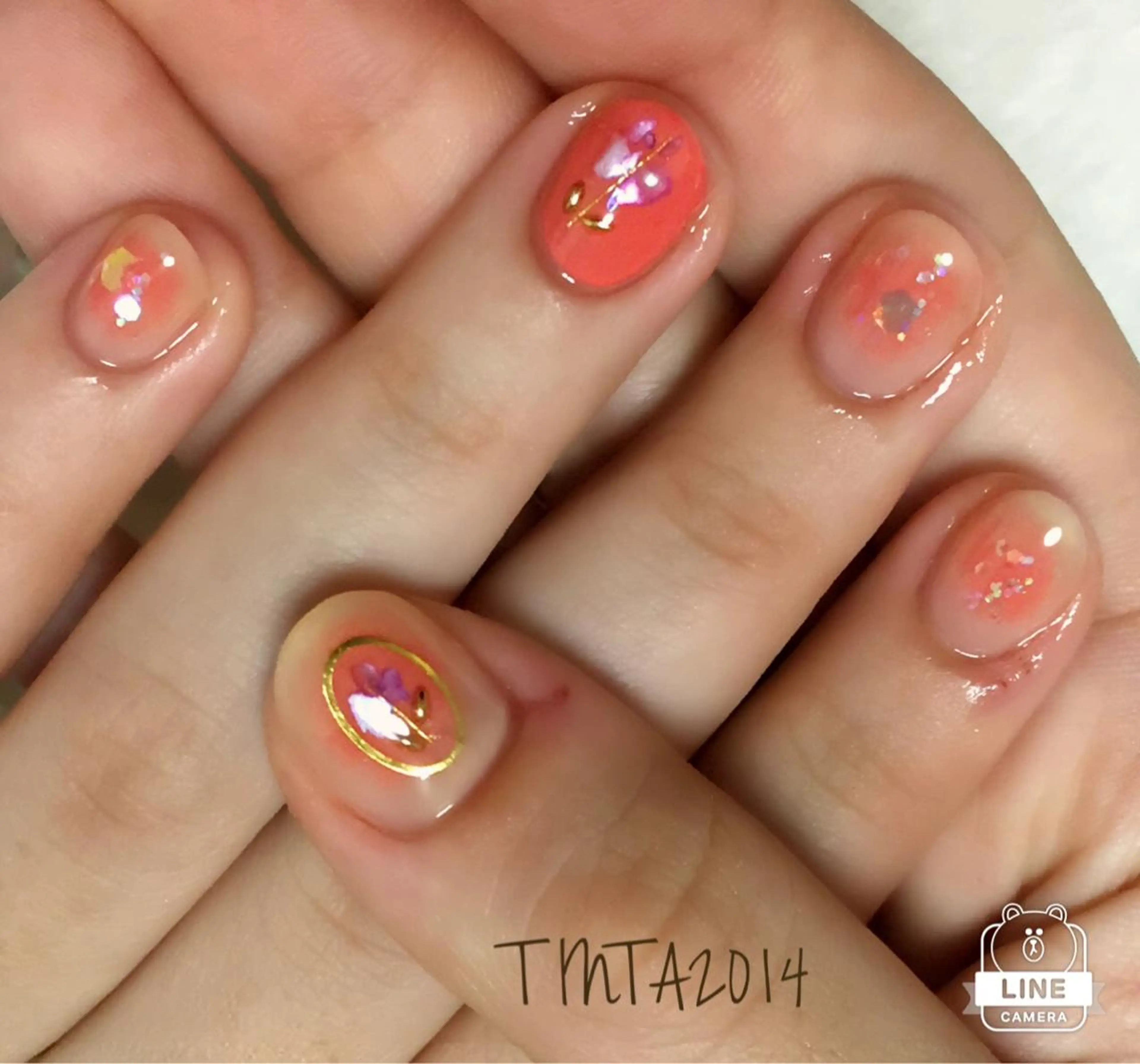 ネイル ショートネイル ネイルサロン ティンタ所属・馬場 典子のネイルデザイン