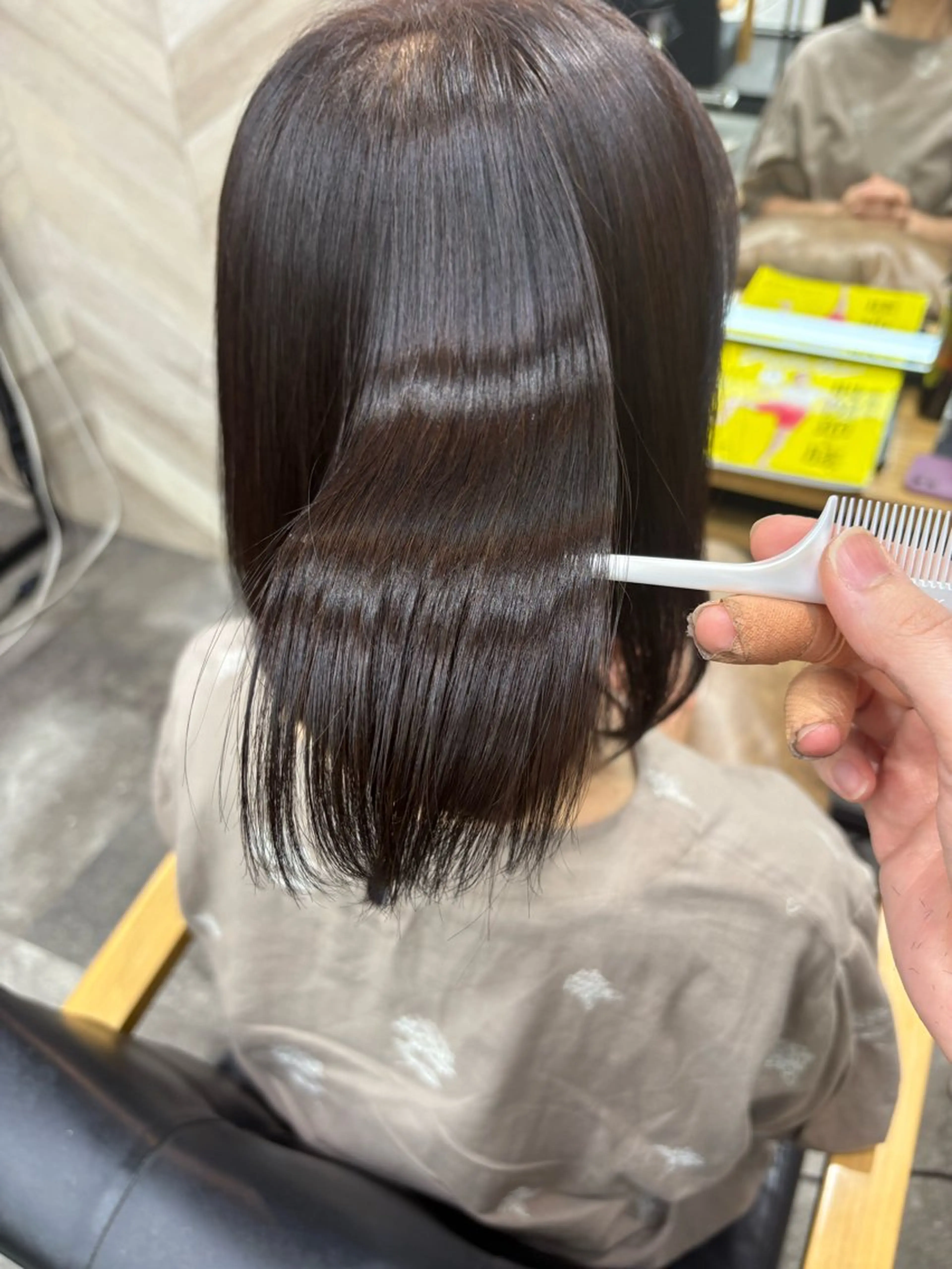 ミディアム カラー カット ヘアカラー トリートメント SHANTi 飯塚 ヘアセット/髪質改善のヘアスタイル