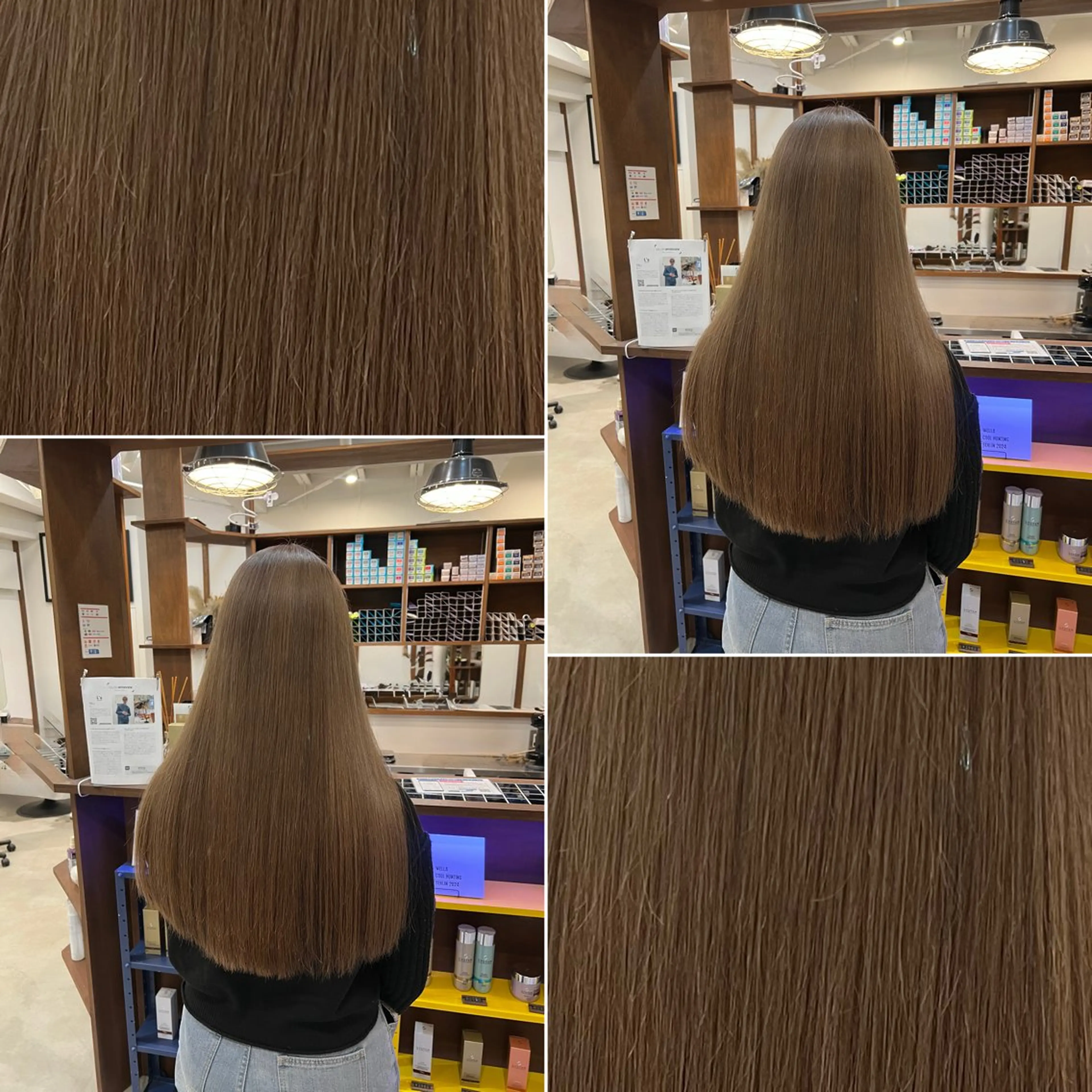 ロング カラー まろやかなベージュ 小池春樹のヘアスタイル