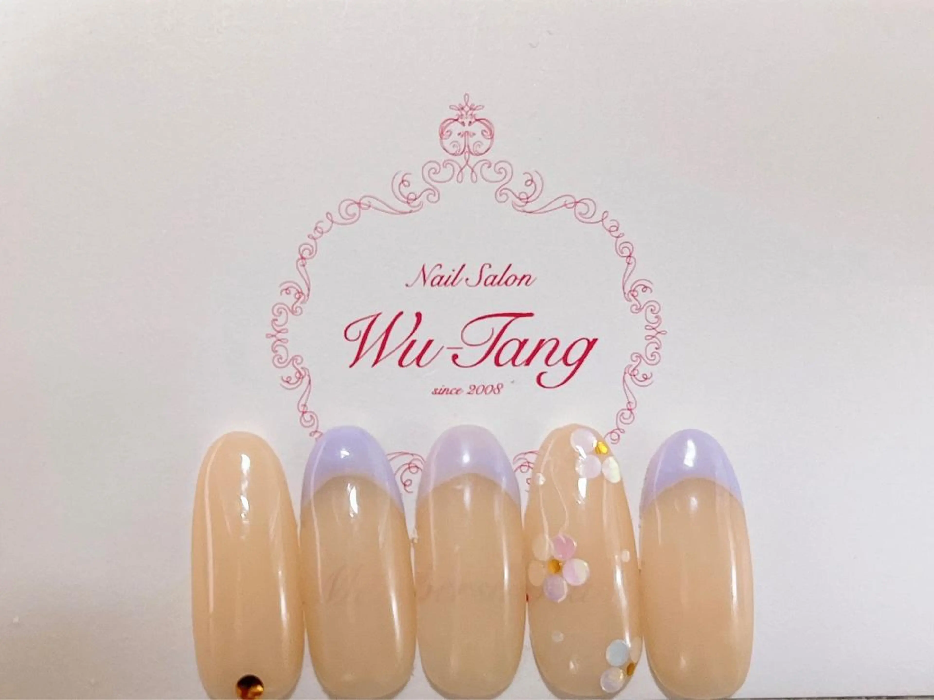 ネイル シンプルネイル 堤 花のネイルデザイン