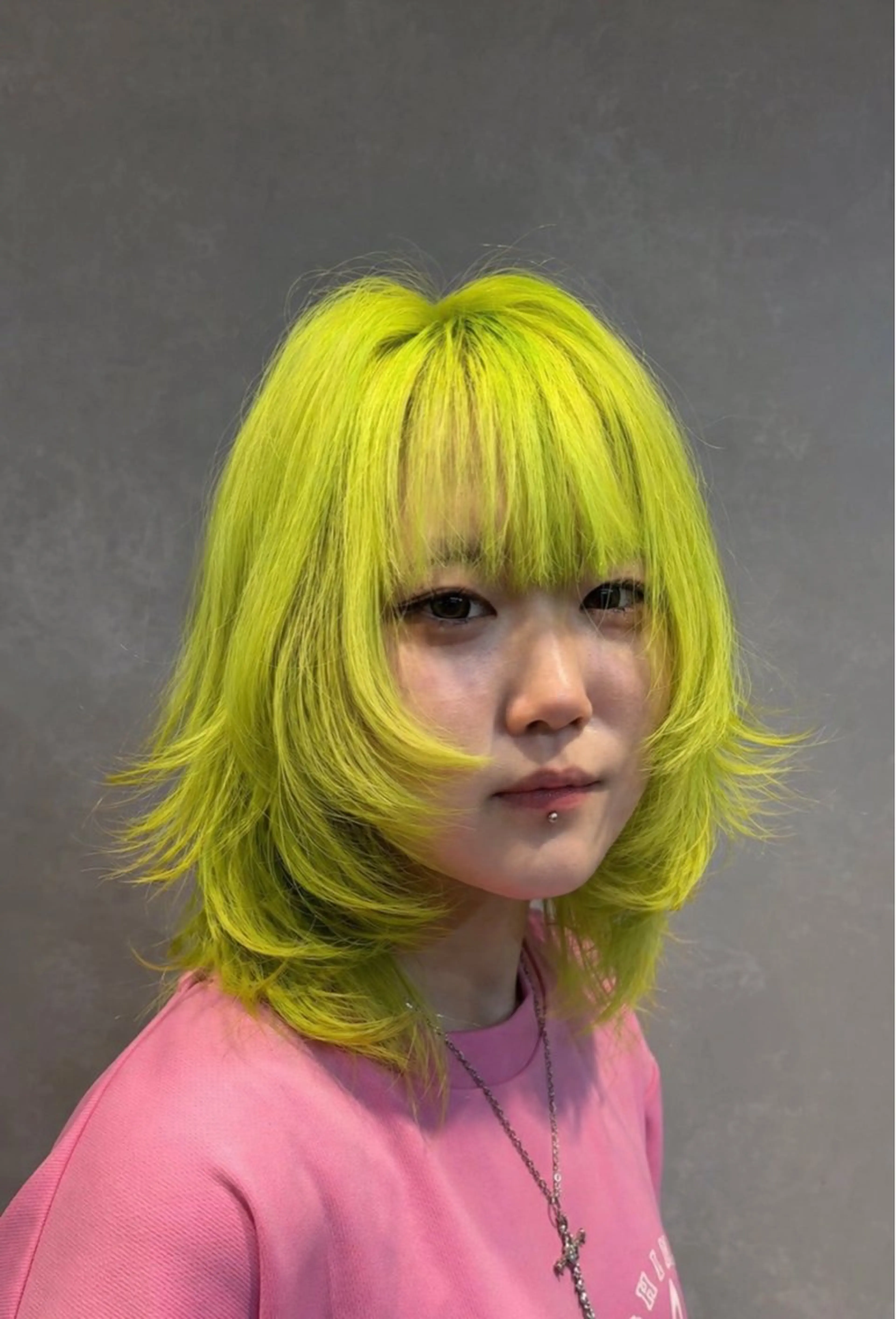 ミディアム カラー カット ヘアカラー トリートメント 🌈山口摩七斗 /レイヤー/ブリーチのヘアスタイル