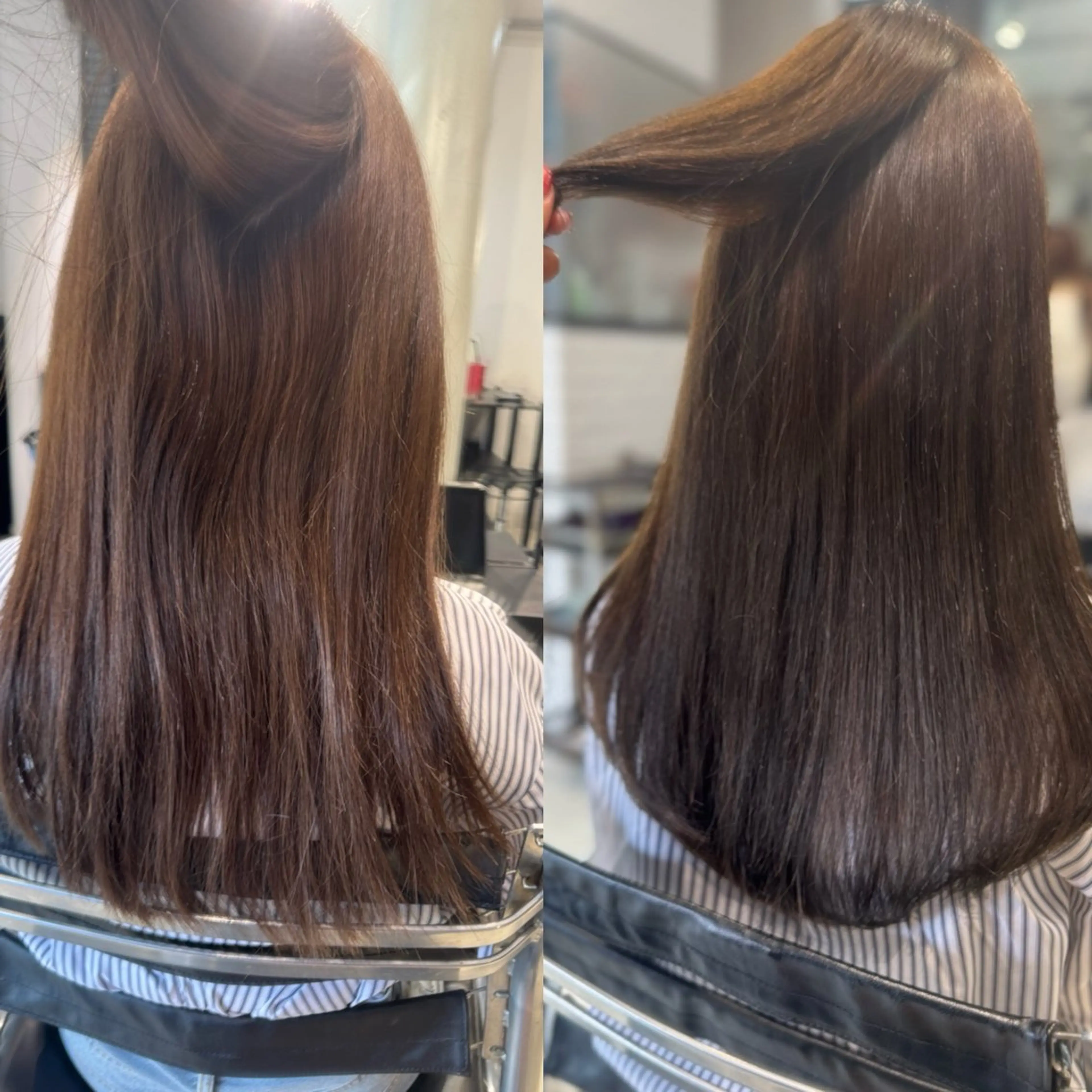 ロング カラー パーマ ヘアアレンジ カット ヘアカラー 縮毛矯正 トリートメント ヘアセット 透明感/オリーブ/ グレージュ/YUKAのヘアスタイル