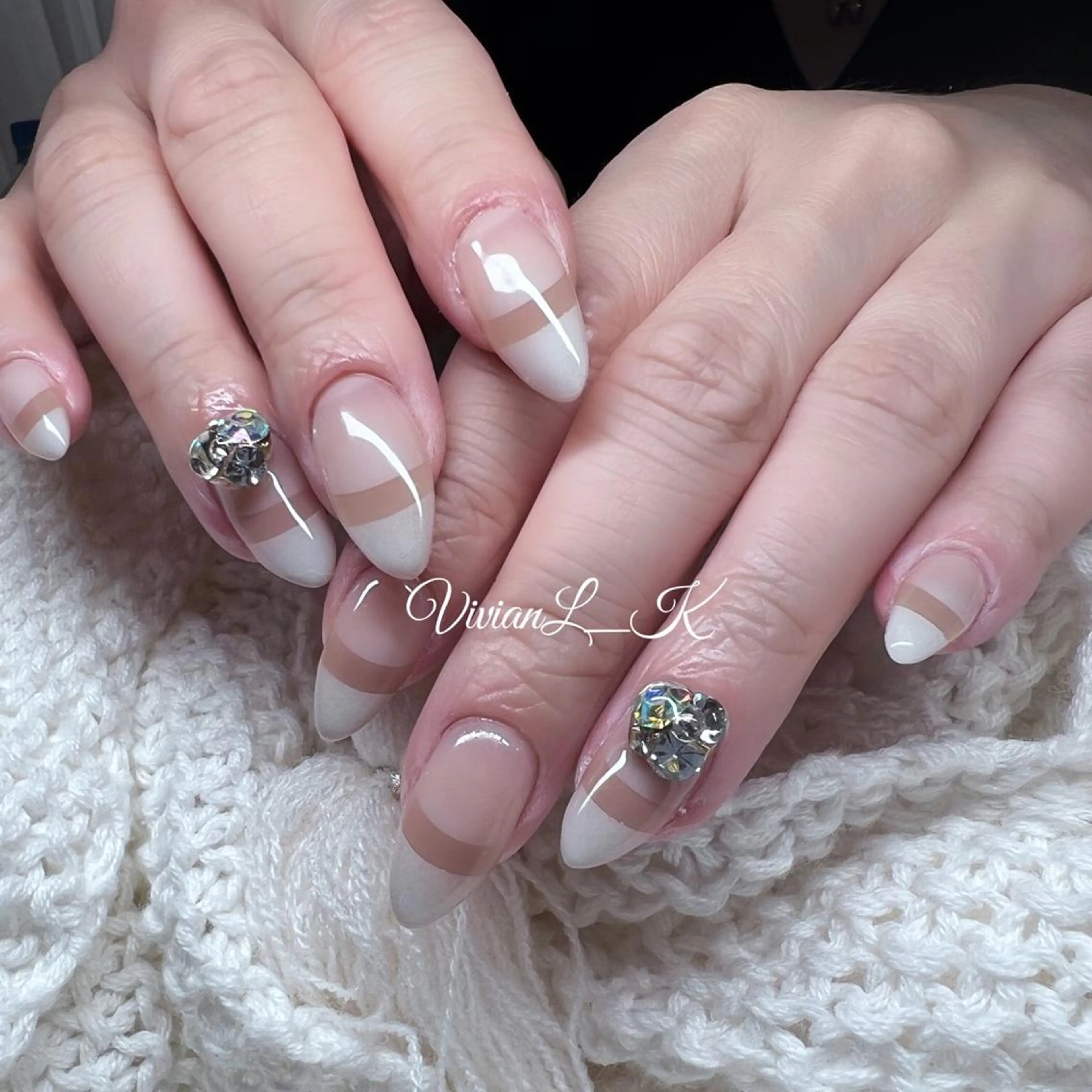 セミロング ハンドネイル 🍉Vivian🌴 LK🍉のネイルデザイン
