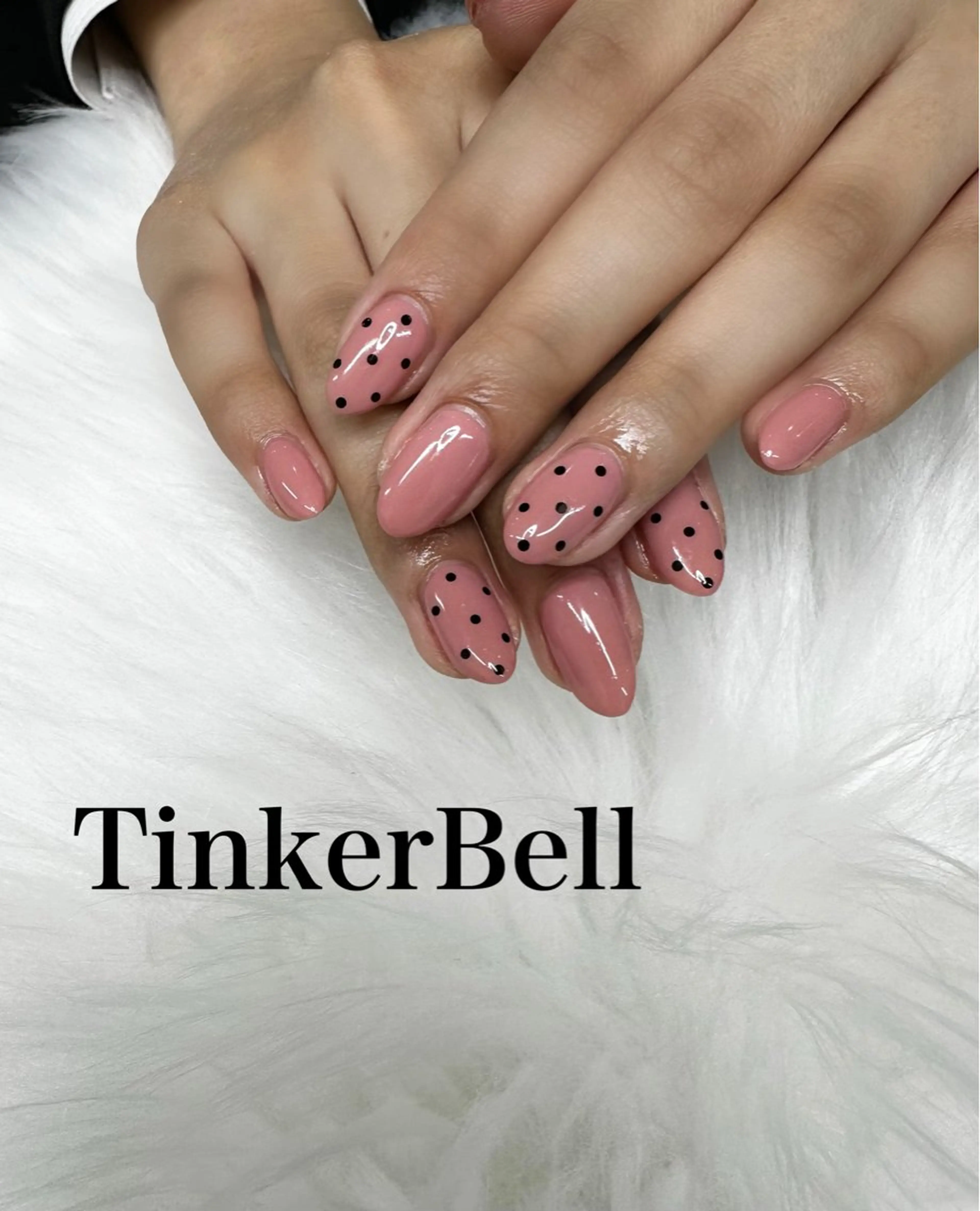 ネイル ドット ハンドネイル Tinker Bellのネイルデザイン