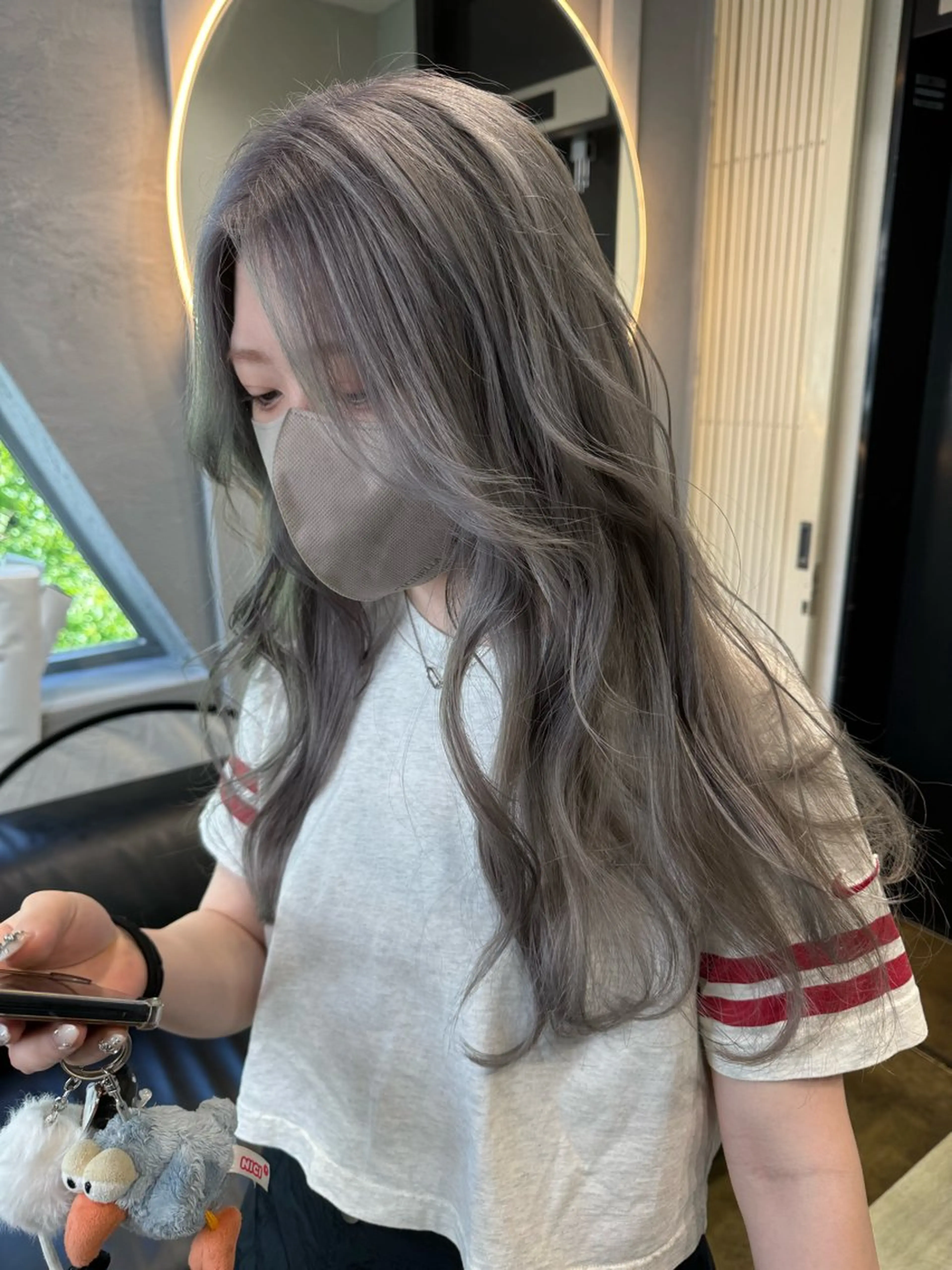 セミロング カラー dao/ミルクティー /ブラウン/ブロンドのヘアスタイル