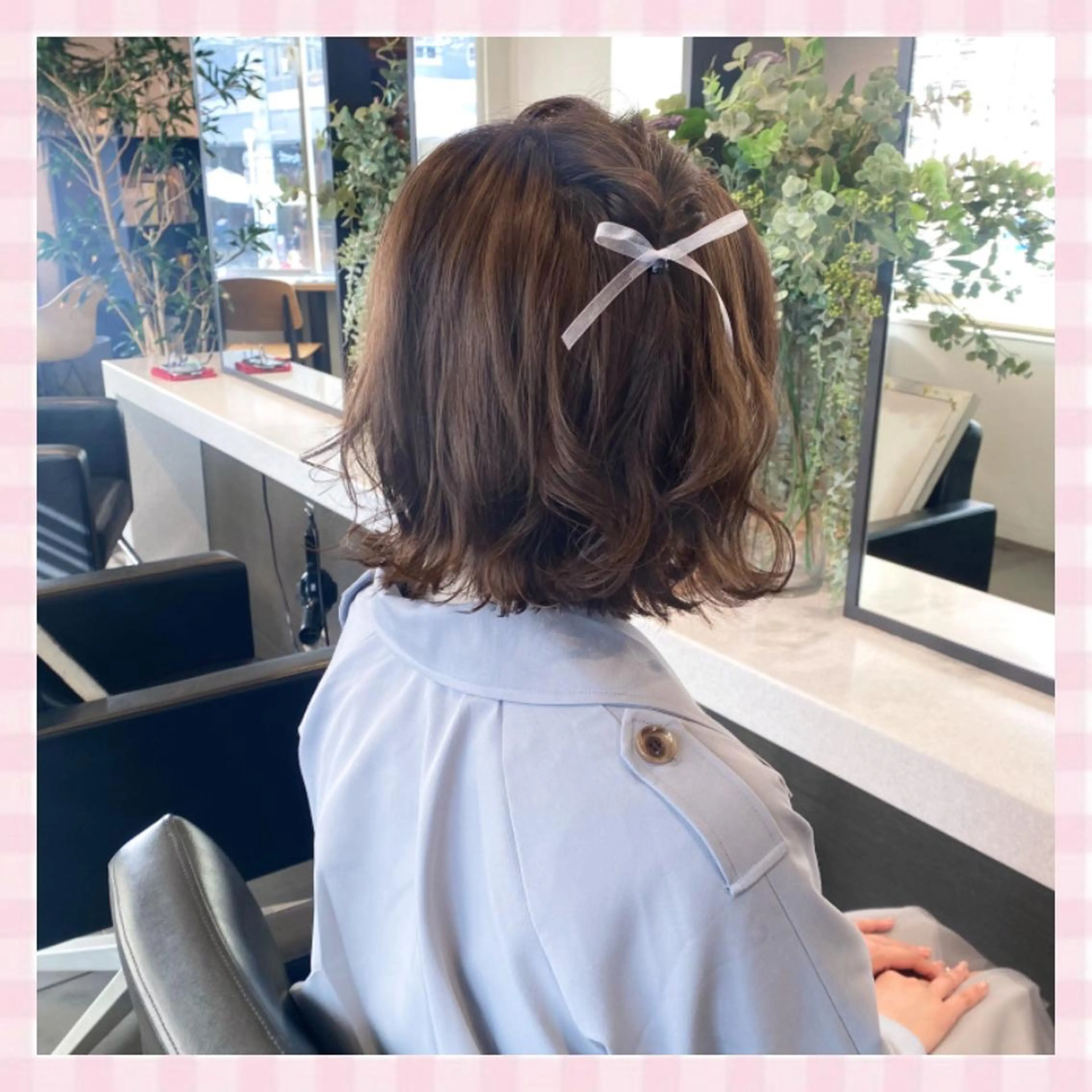 ミディアム ヘアアレンジ 💗ガーリーヘア🎀 saki💗のヘアスタイル