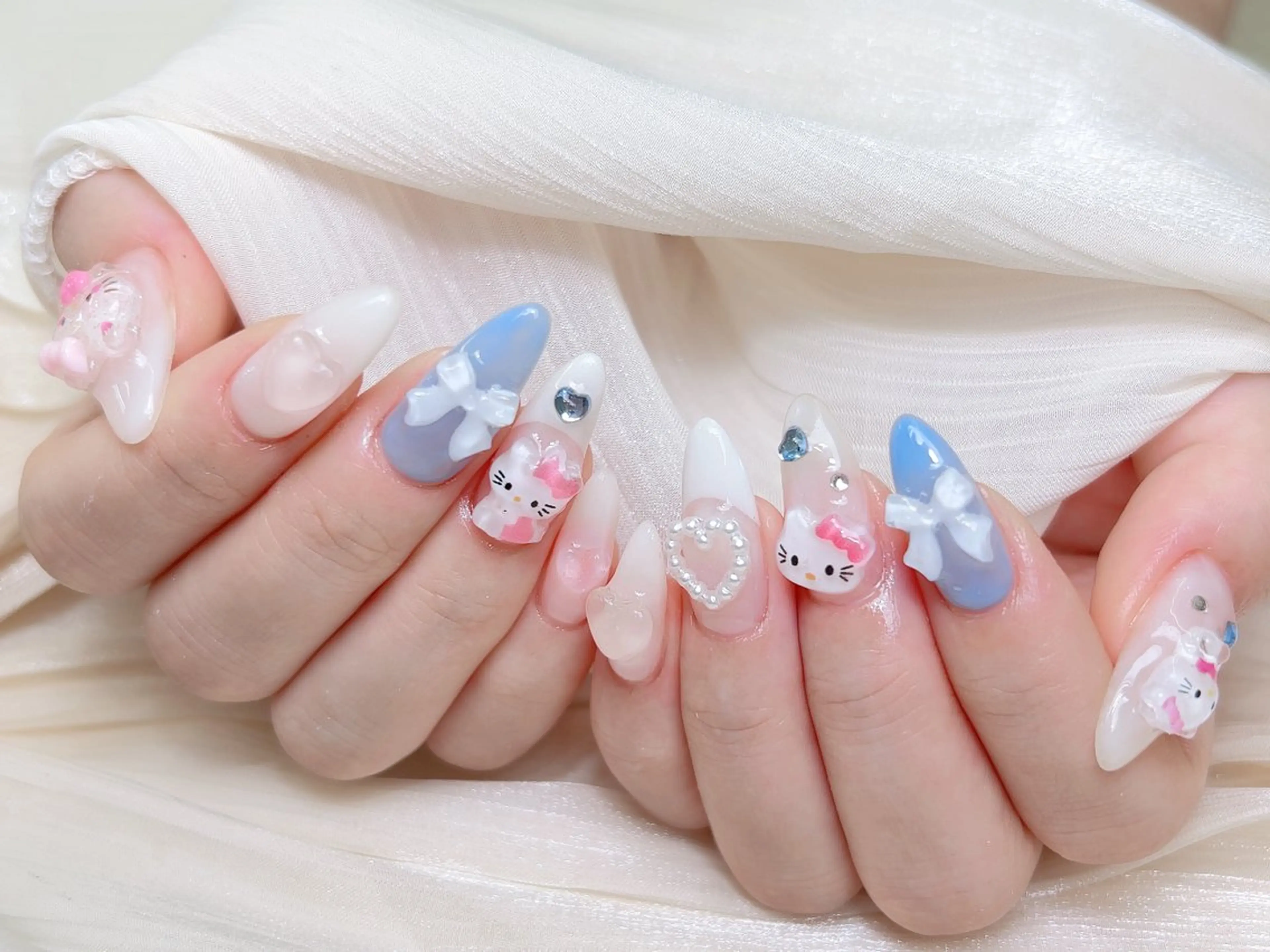 ネイル ハンドネイル M🌷nail 長さだし専門店のネイルデザイン