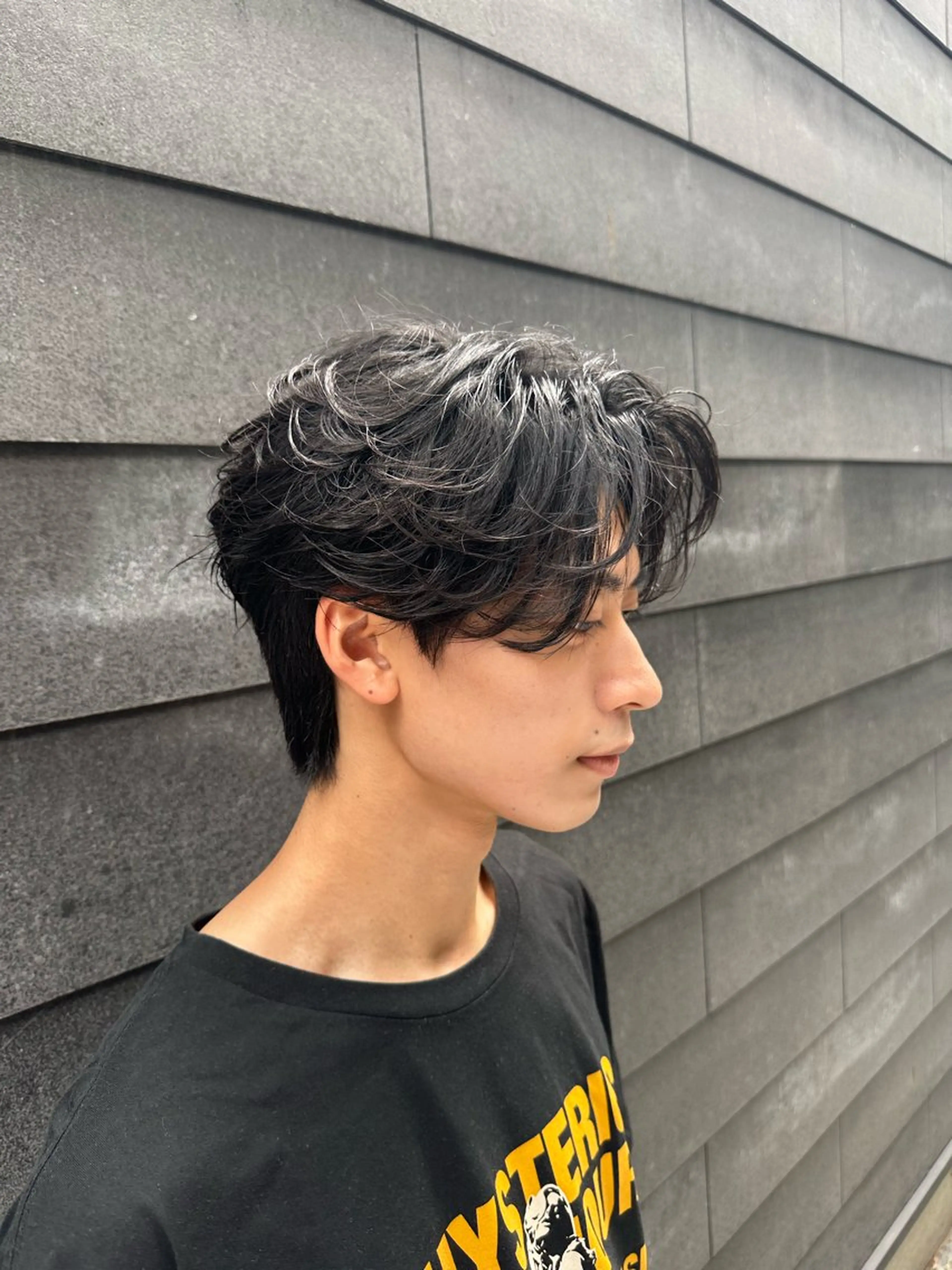 パーマ メンズ メンズカット/ フェザーパーマ/げんのヘアスタイル