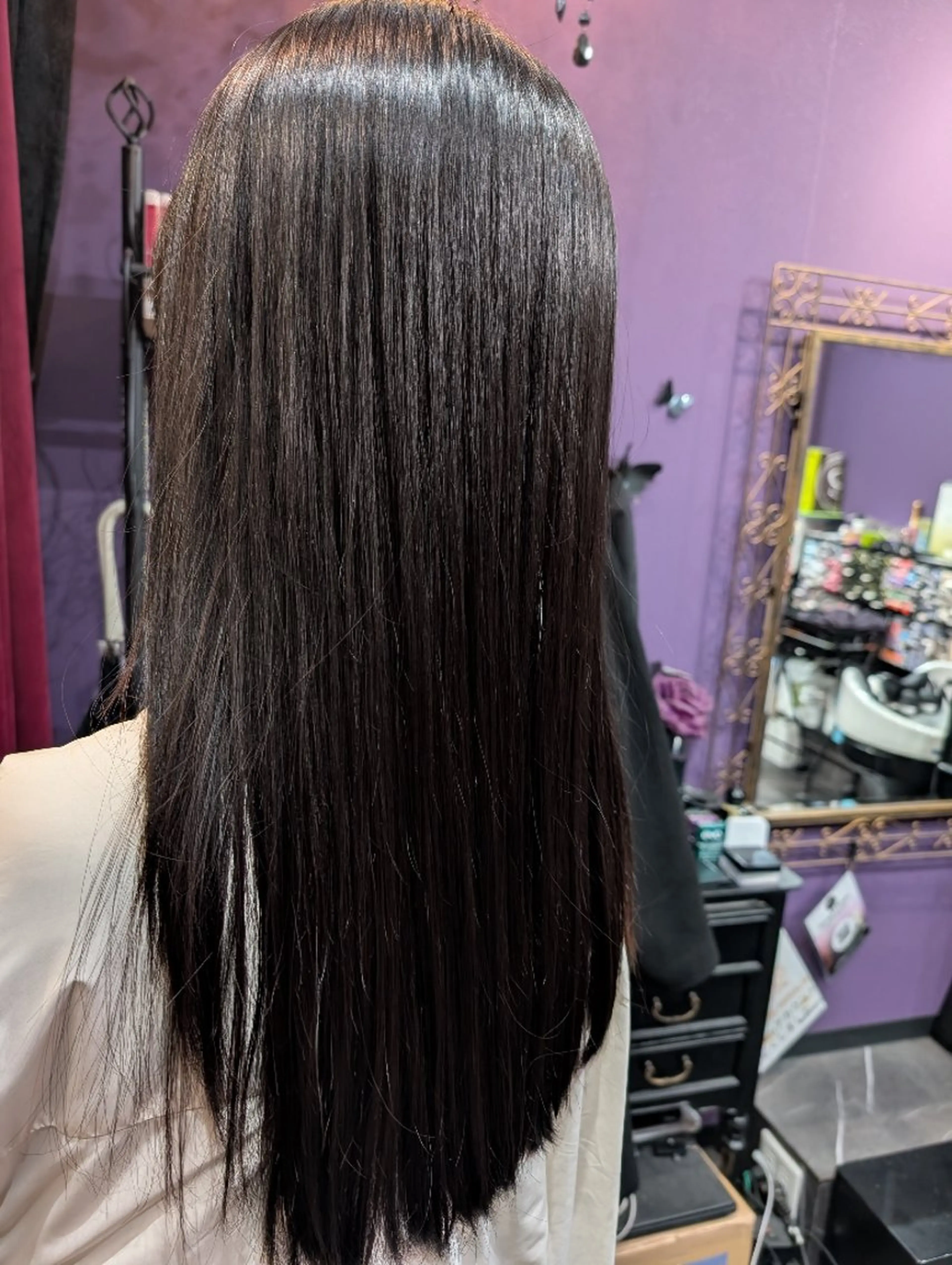 ロング ヘアカラー トリートメント 渡辺 康行のヘアスタイル