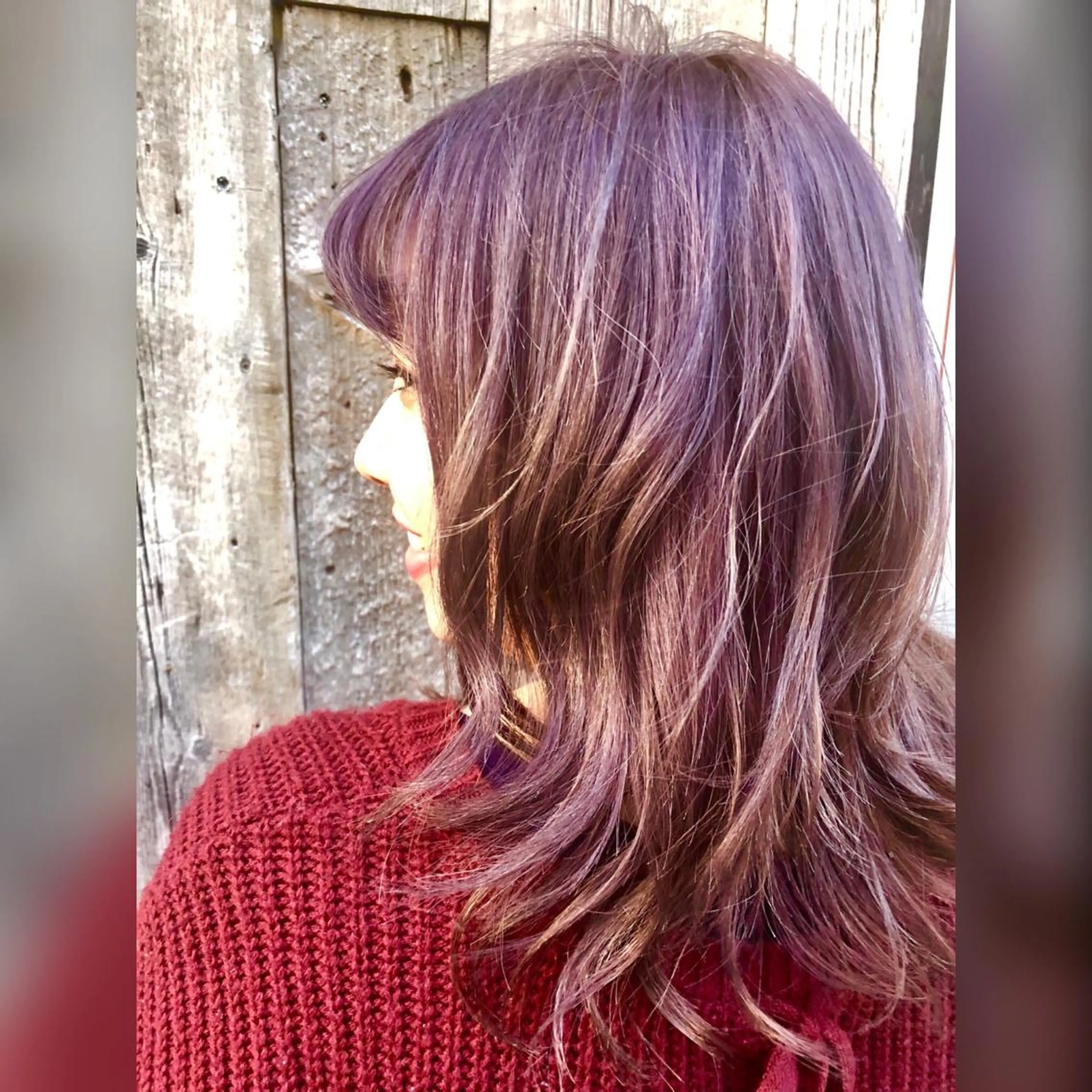 ミディアム カラー 加藤 瑠美のヘアスタイル