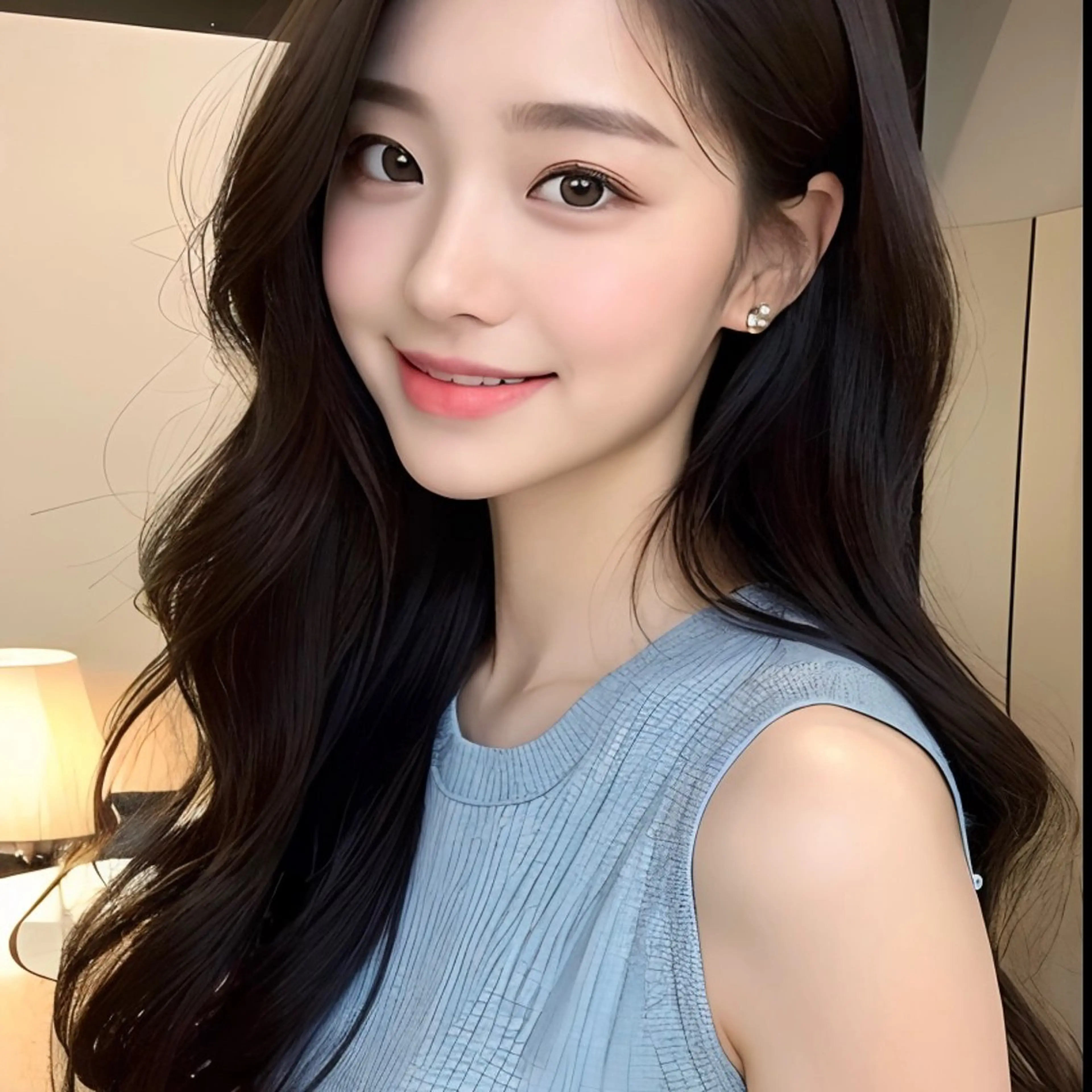 ロング カラー カット ヘアカラー トリートメント 韓国ヘア♡ 顔まわりカットayaのヘアスタイル