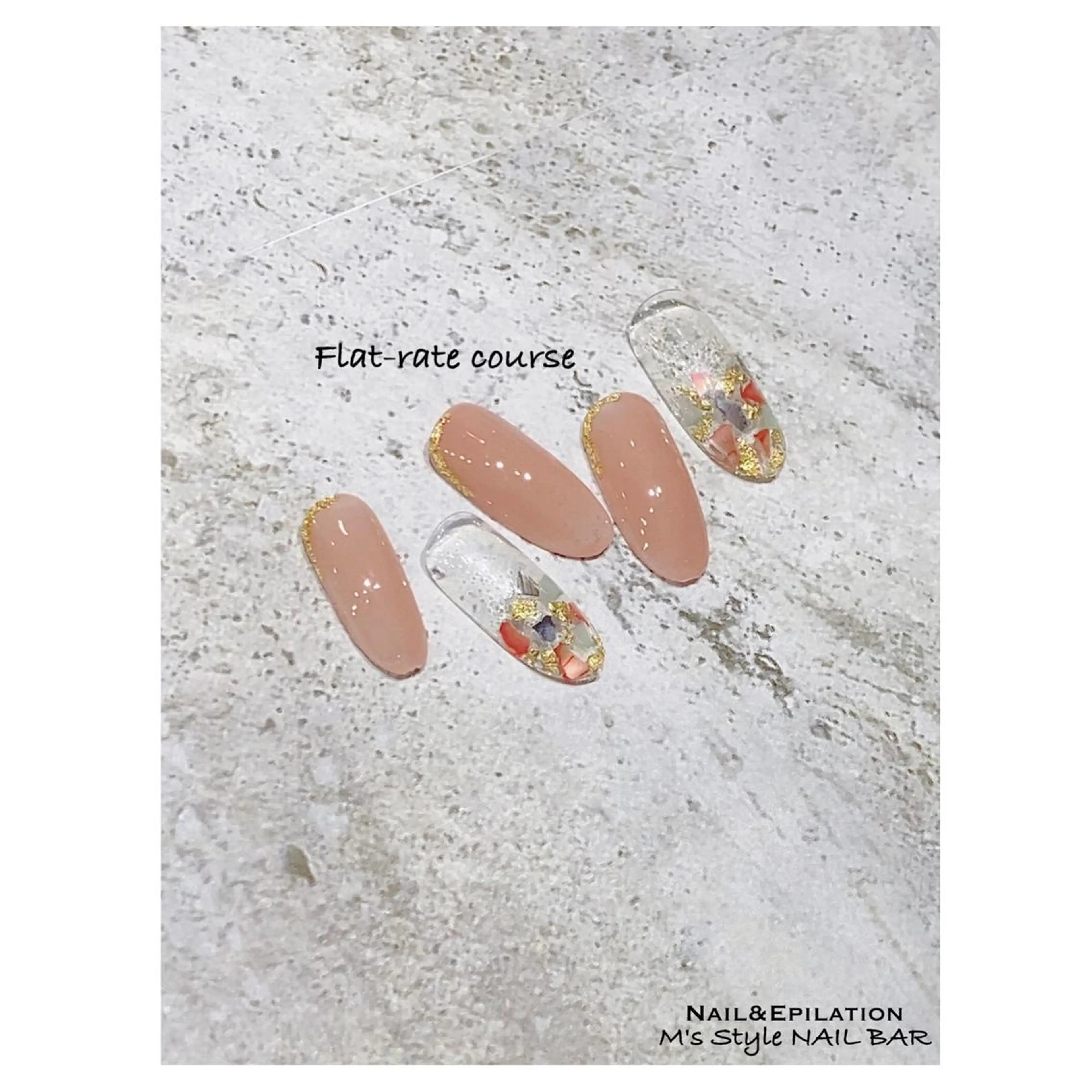 ネイル アートネイル 成人式 入学式 長さ出し フットネイル ハンドネイル M's Style NAIL BARのネイルデザイン