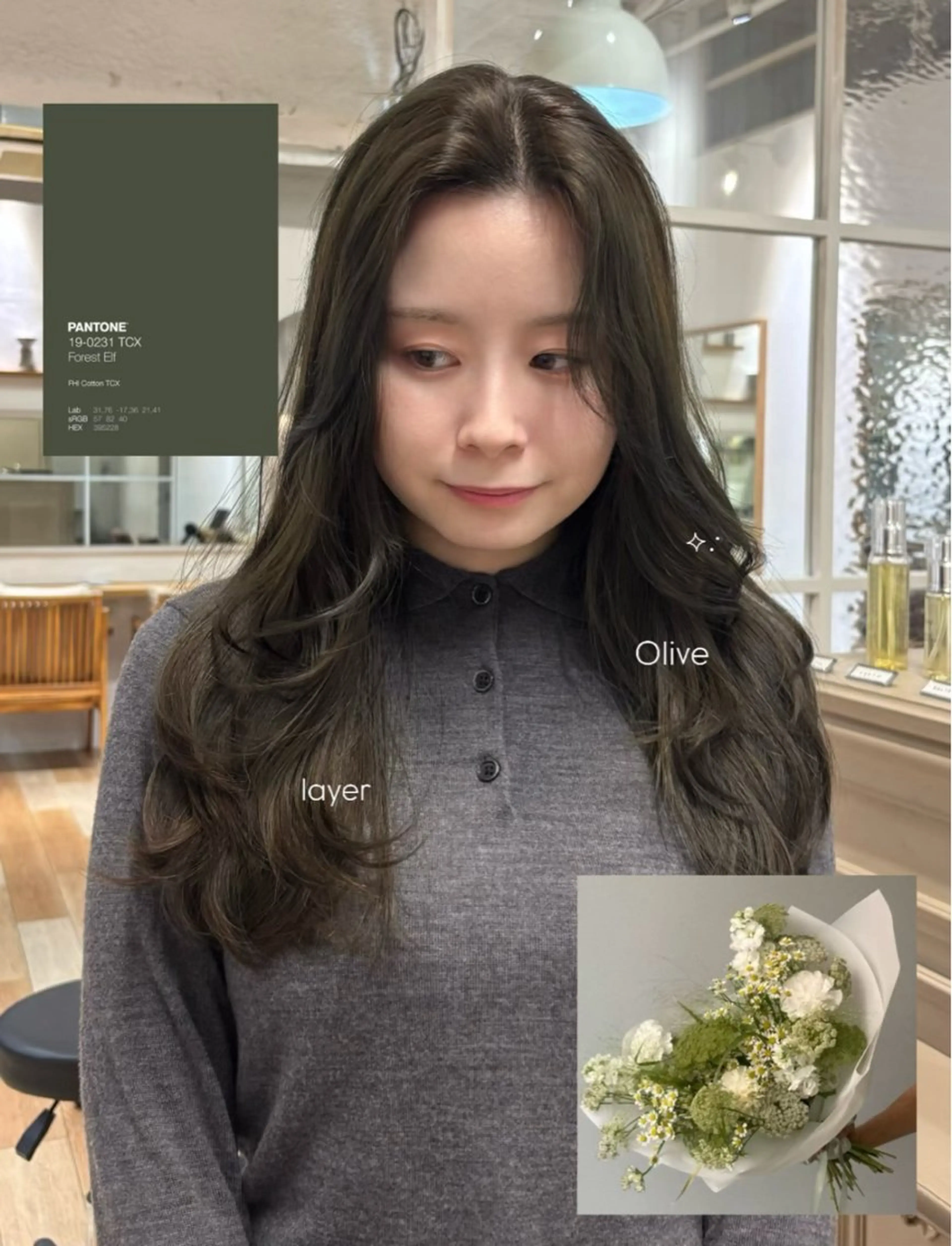 ロング ヘアカラー トリートメント 盛れる透明感カラー・ momokaのヘアスタイル