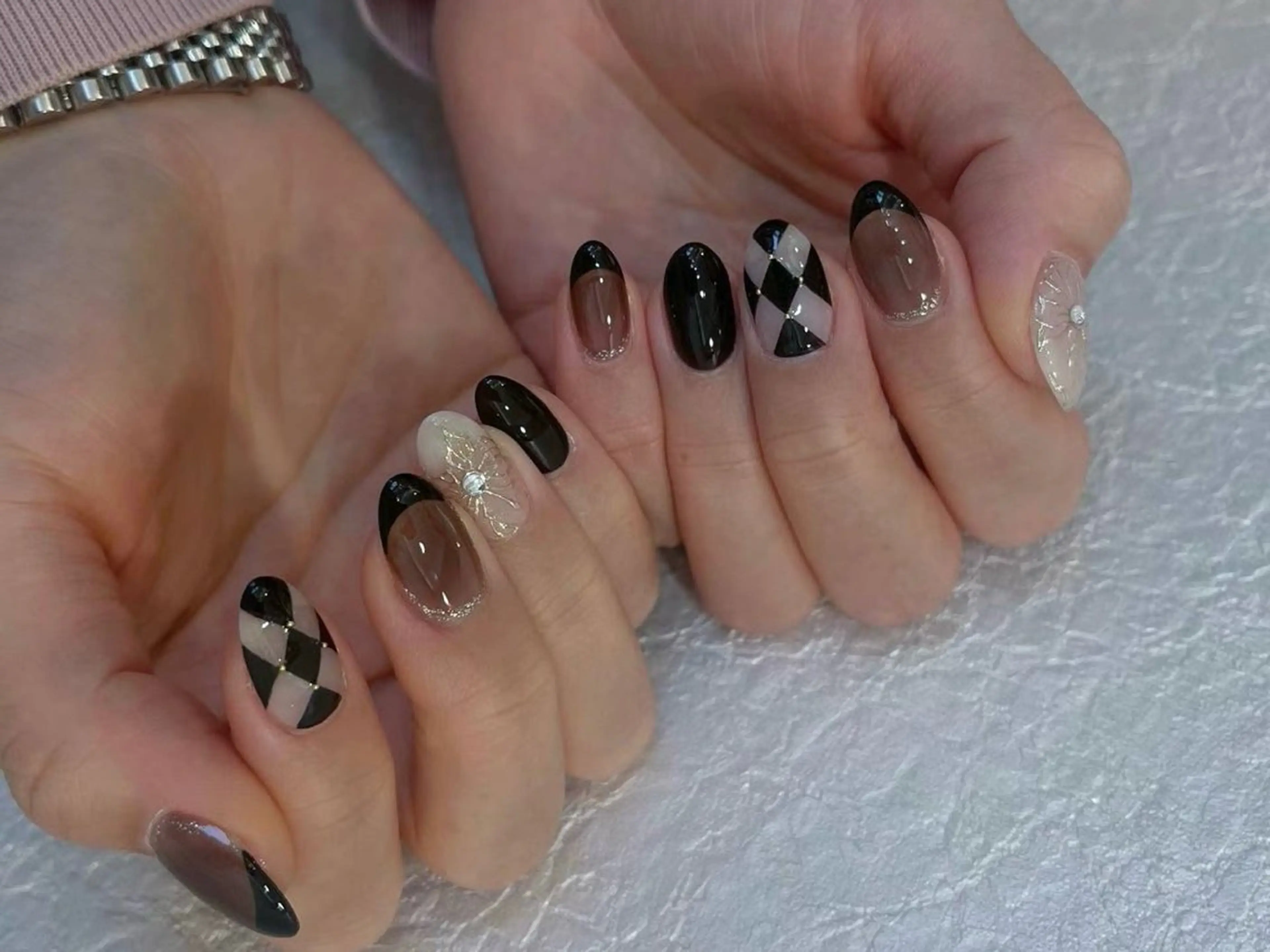 ネイル アートネイル フラワーネイル フットネイル ジェルネイル マグネットネイル Babarla Nailのネイルデザイン