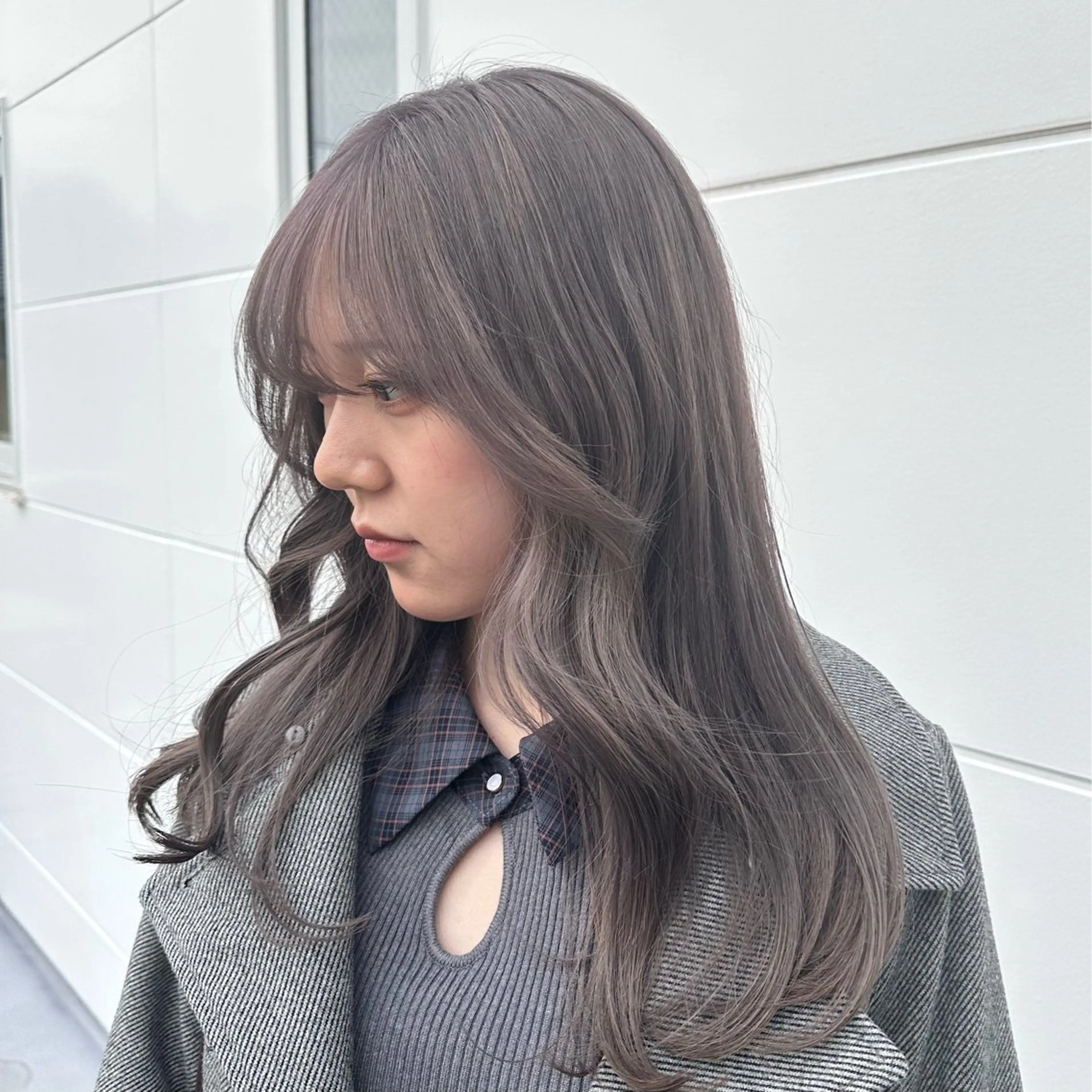 セミロング カット ヘアカラー ブリーチ屋さん/ブリ ーチ矯正🫧あずみのヘアスタイル