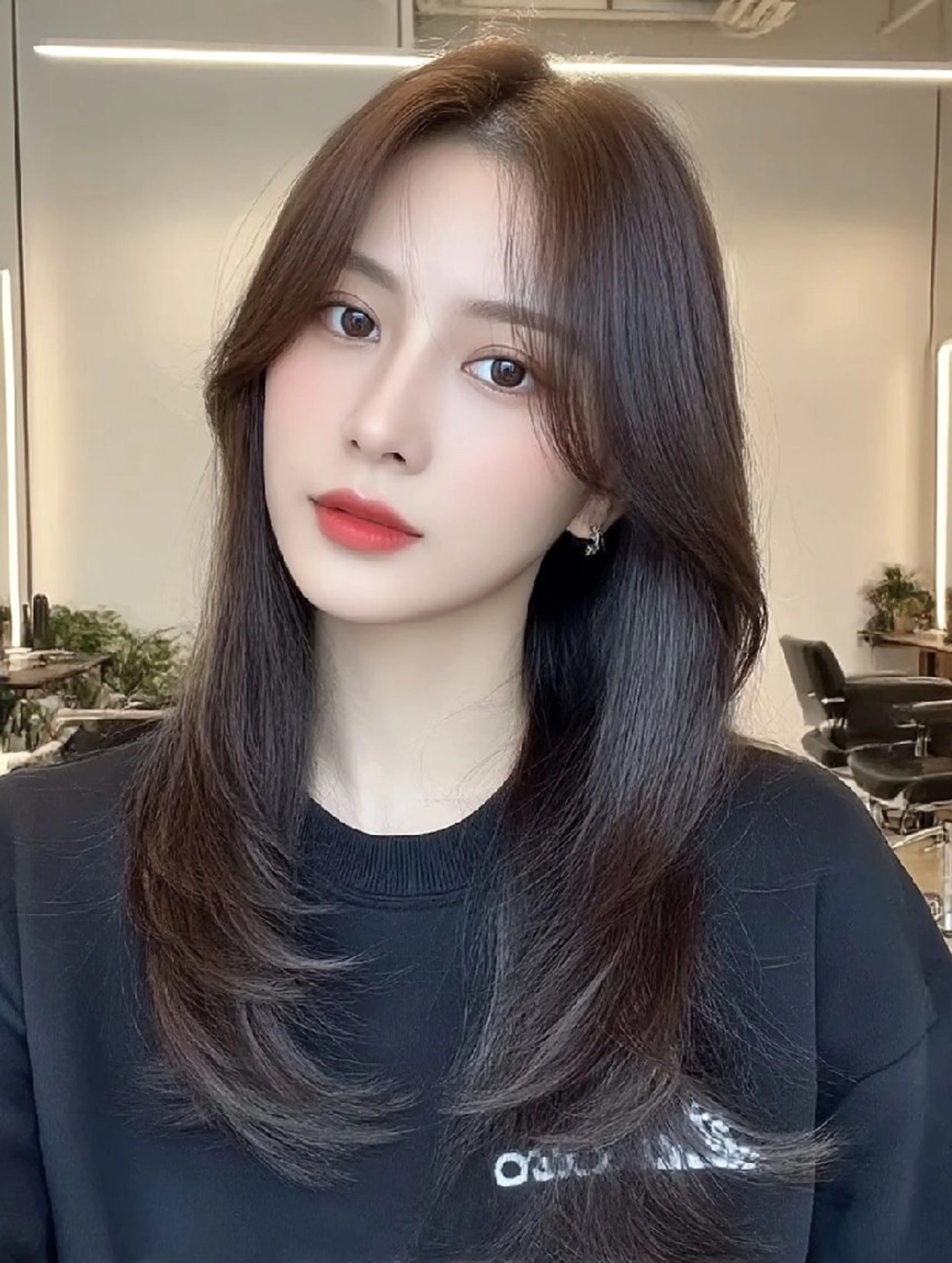 ロング レイヤーカット ヘアカラー トリートメント メンズカット/レイヤ ーカット✂︎松澤日菜のヘアスタイル