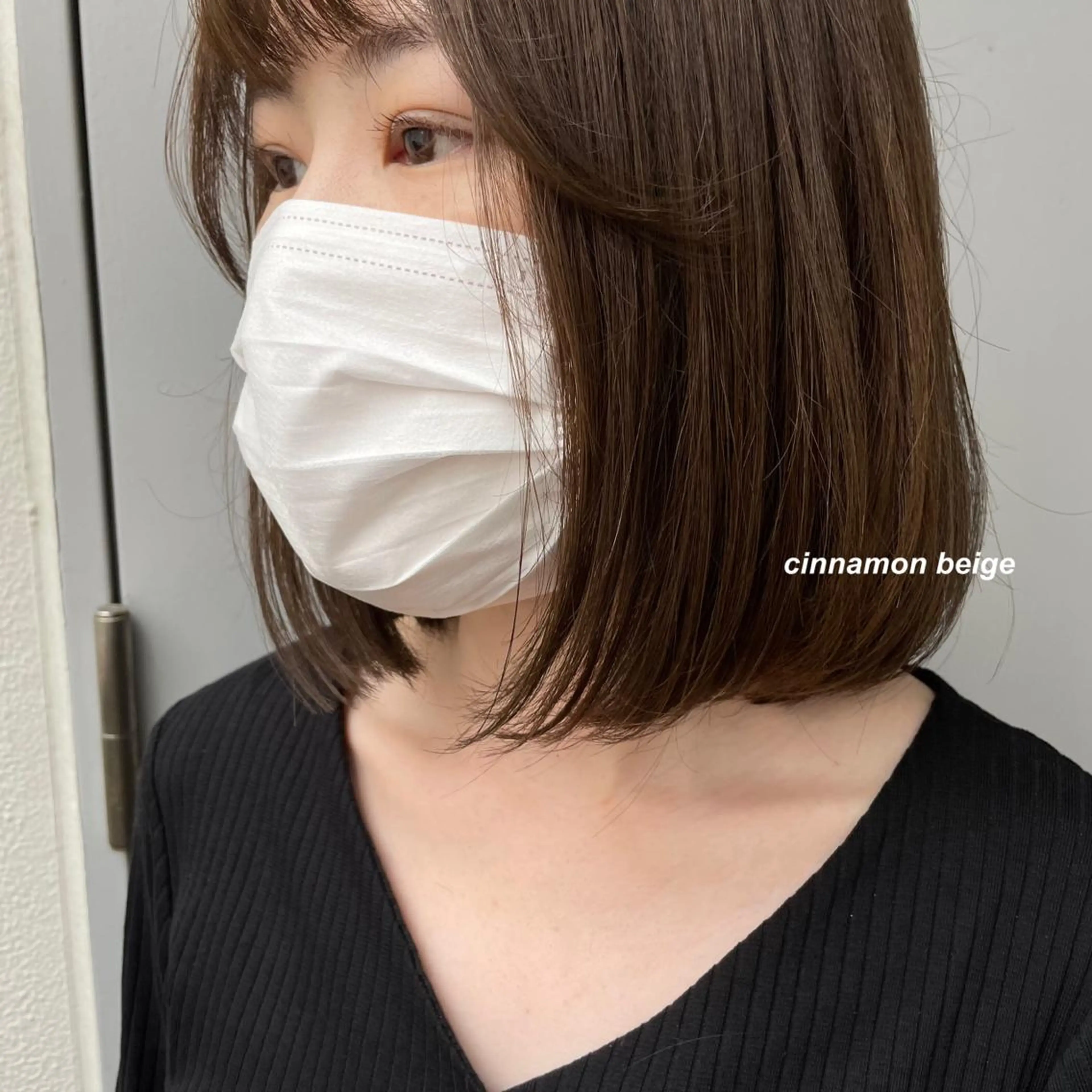 ミディアム カラー ヘアカラー トリートメント ヘッドスパ レイヤーカット 韓国ヘアayameのヘアスタイル