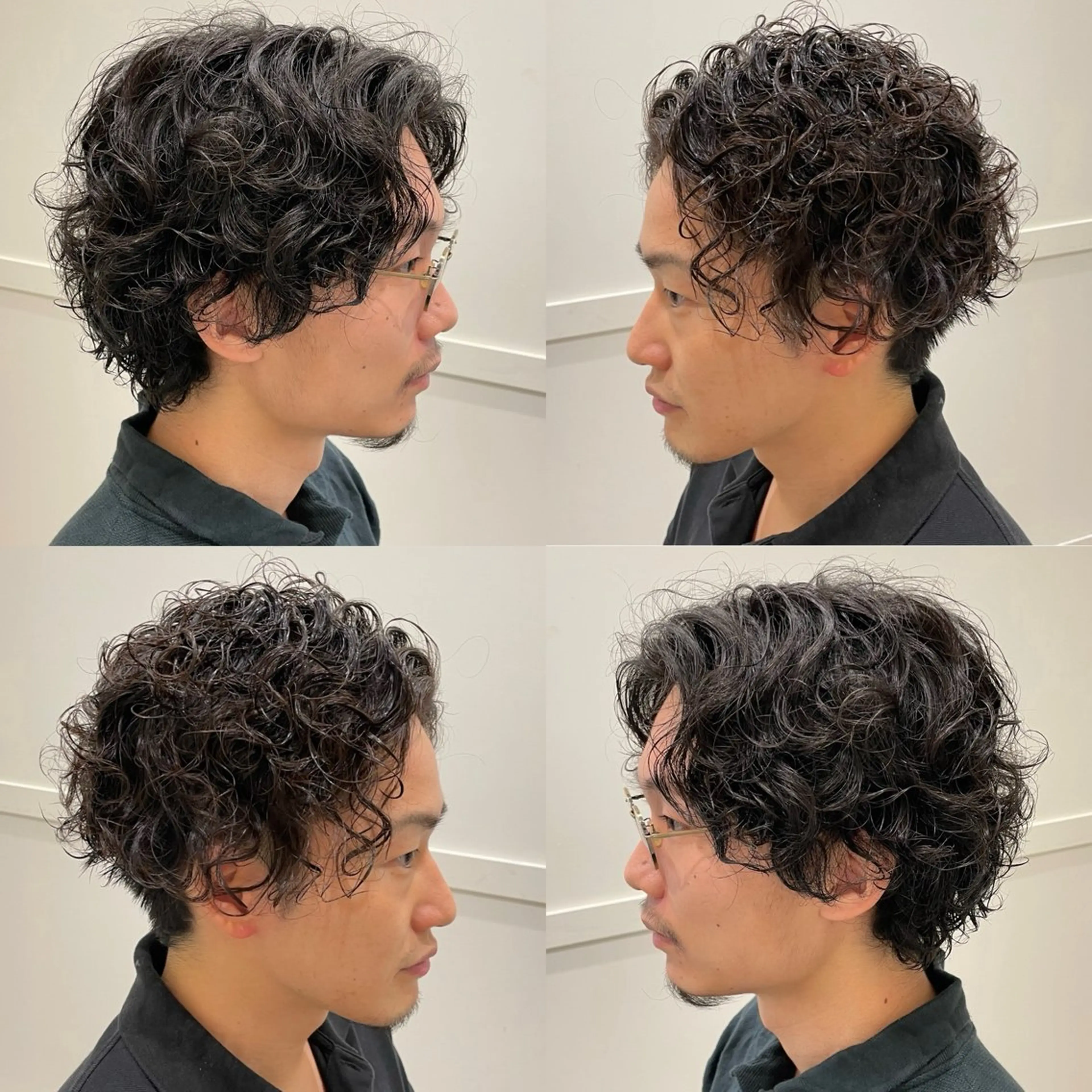 ショート パーマ メンズ カット パーマ ヘアセット メンズ特化 パーマ/オザワのヘアスタイル