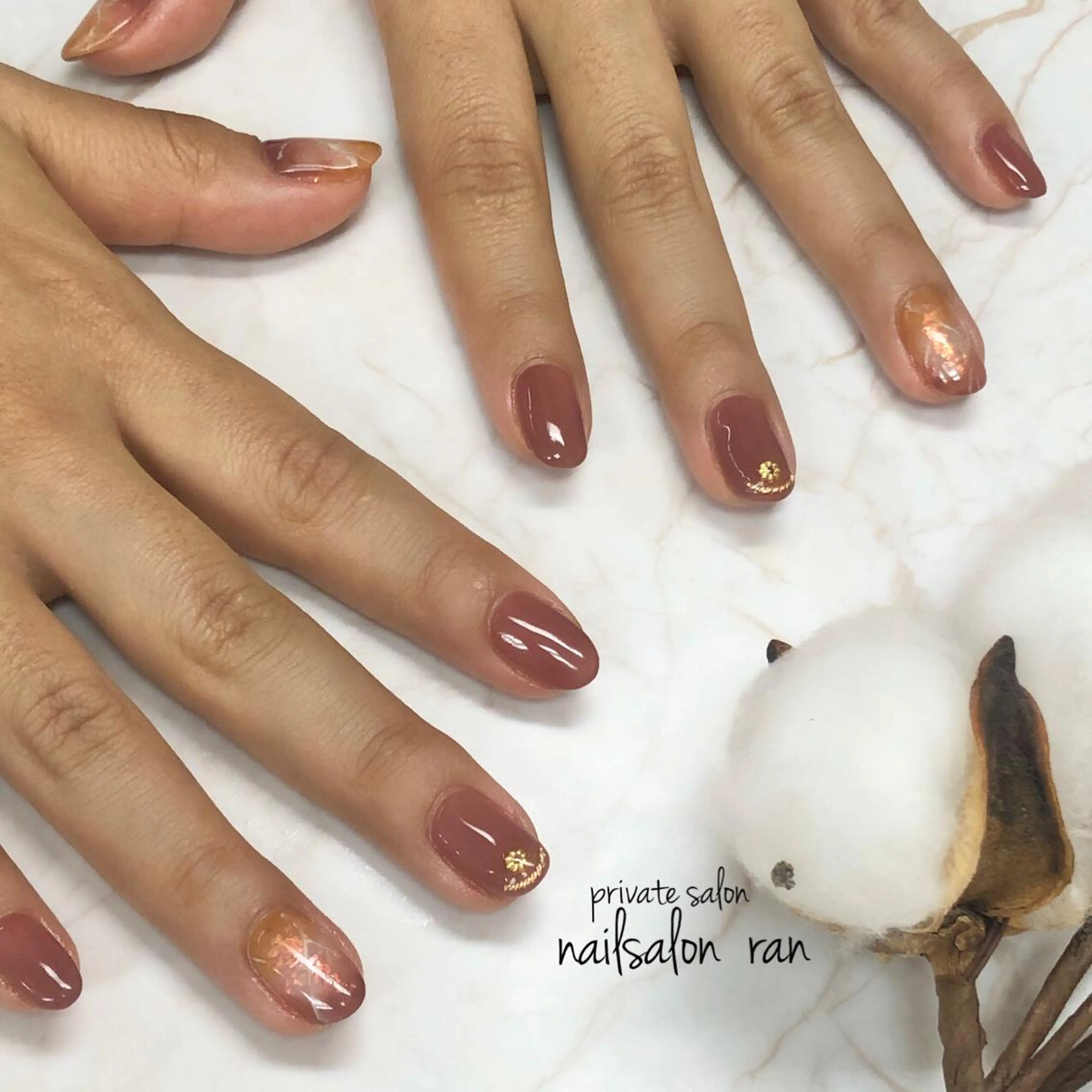 ネイル アートネイル 大理石ネイル(マーブル) 持ち込み nailsalon ranのネイルデザイン