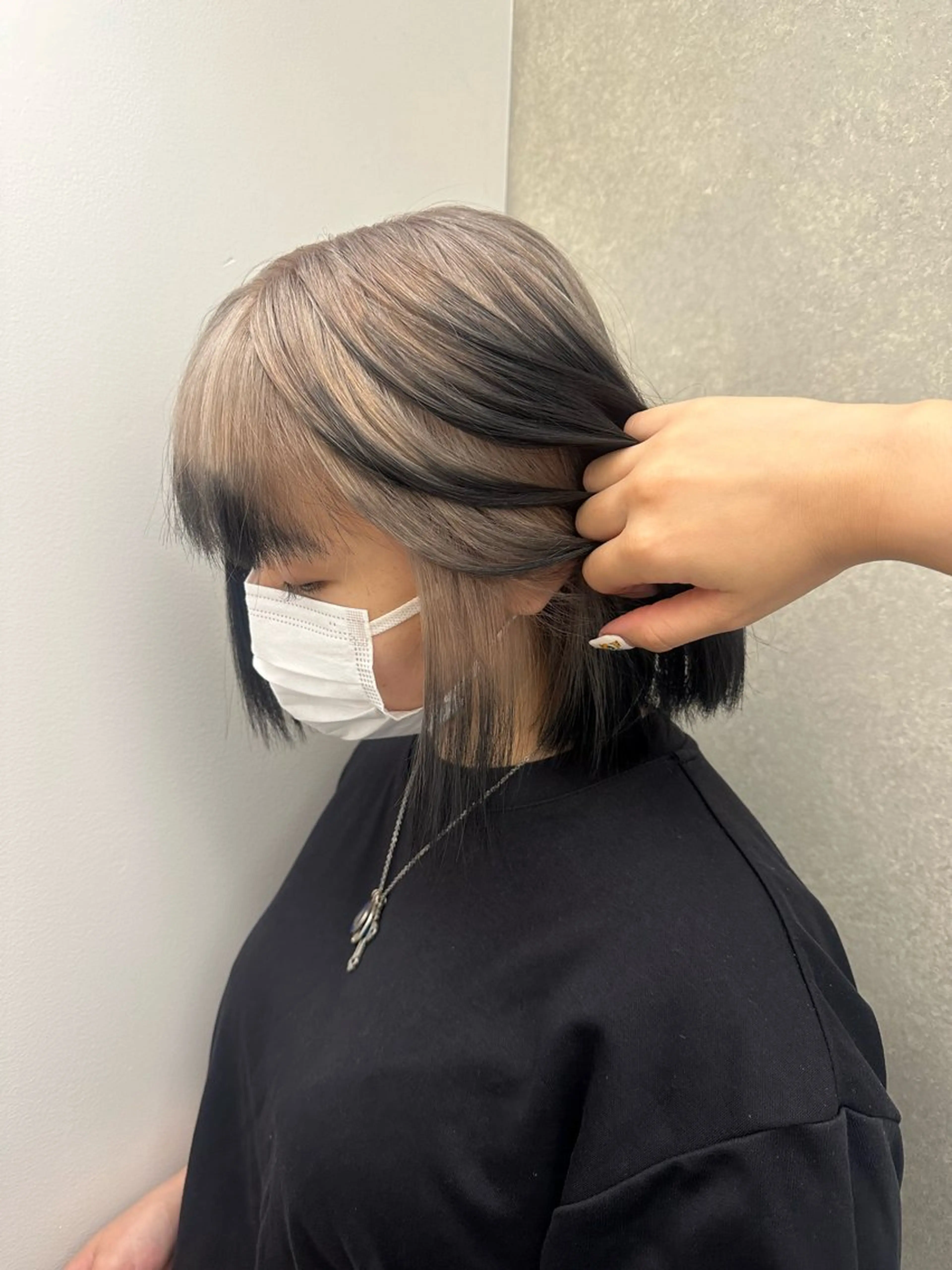 ミディアム カラー ヘアカラー 韓国ヘアメンズ・レデ ィース特化ミクのヘアスタイル