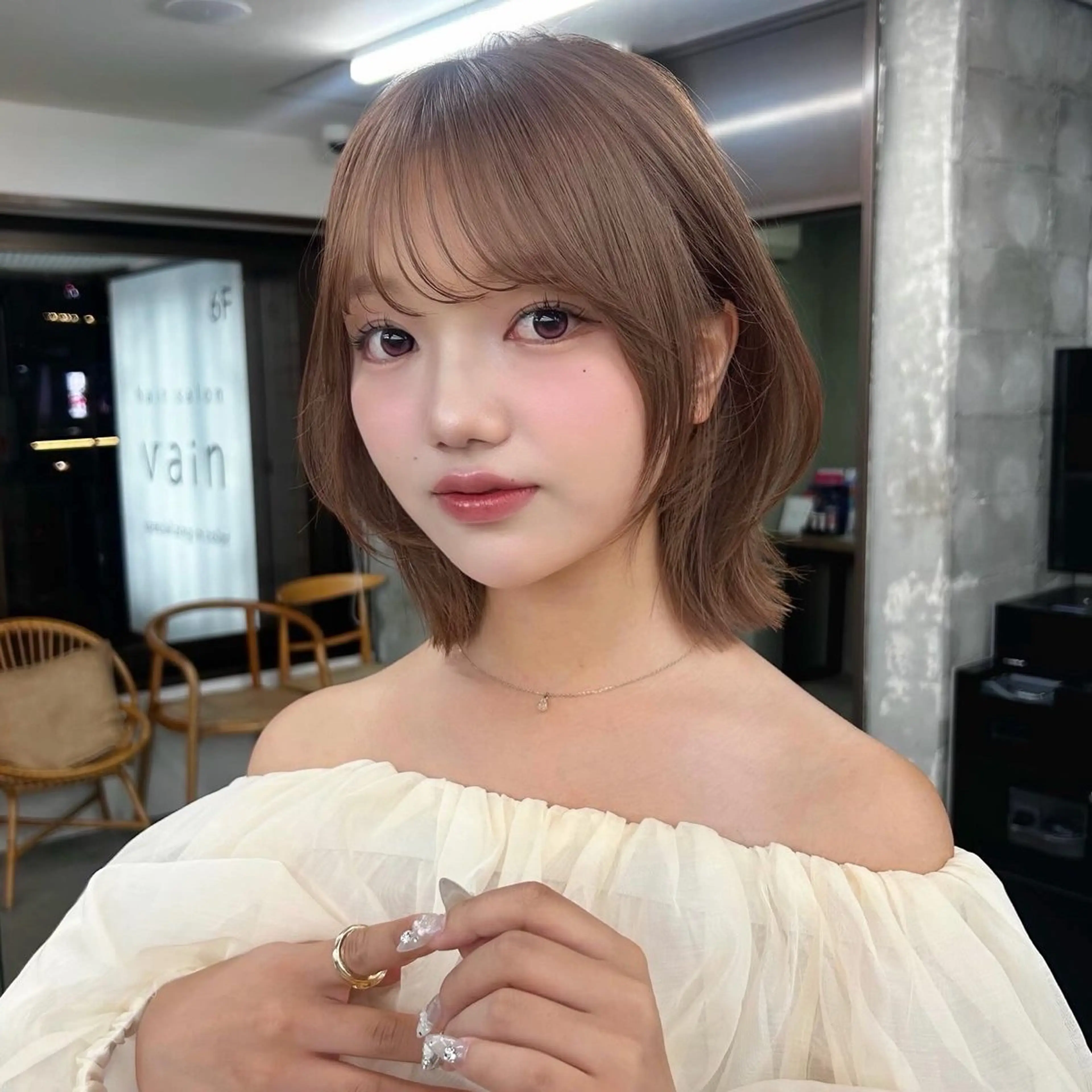 カラー グレージュ 🌸透明感/レイヤー / 栗林 彩🌸のヘアスタイル