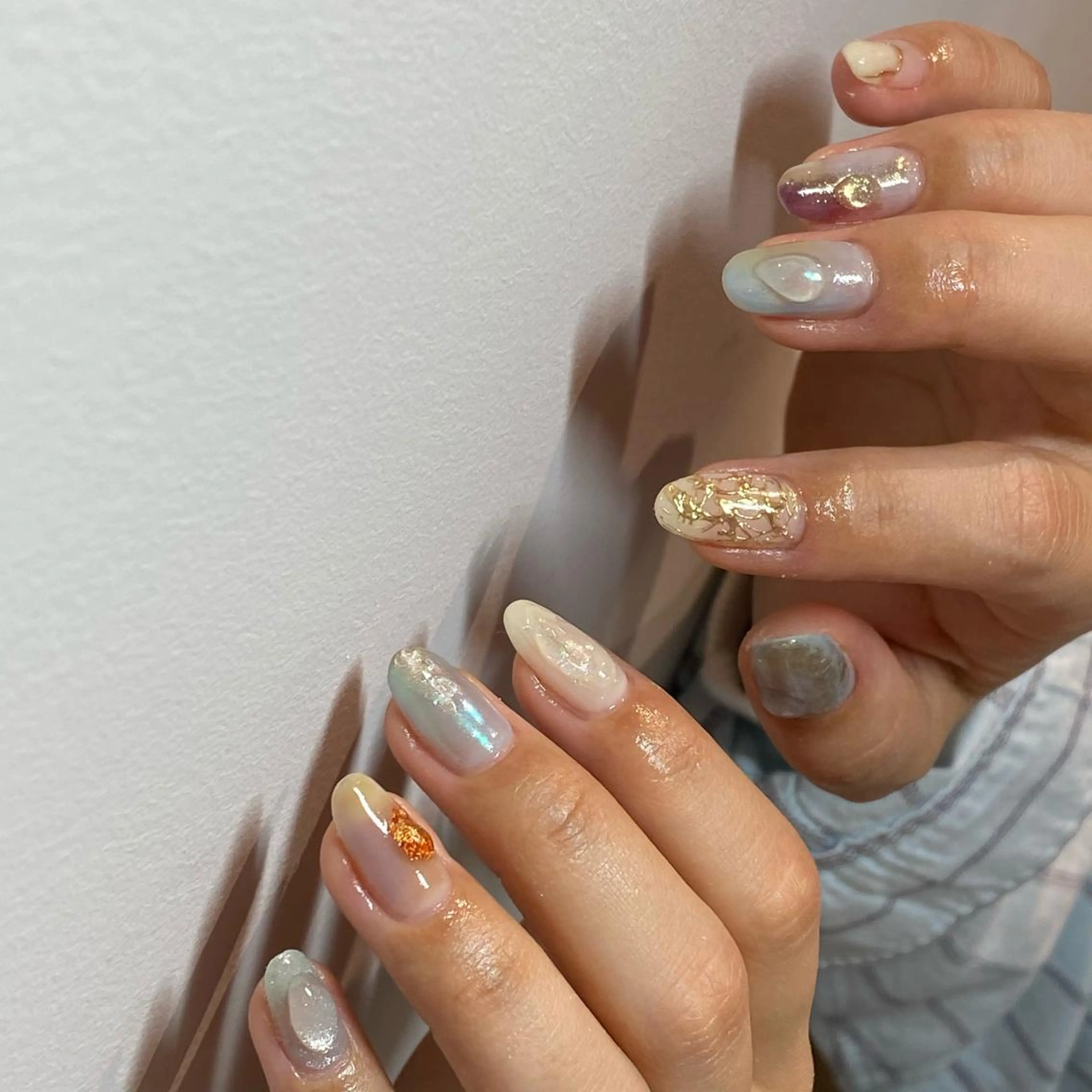 ネイル ニュアンスネイル 春ネイル nail salon ayanaのネイルデザイン