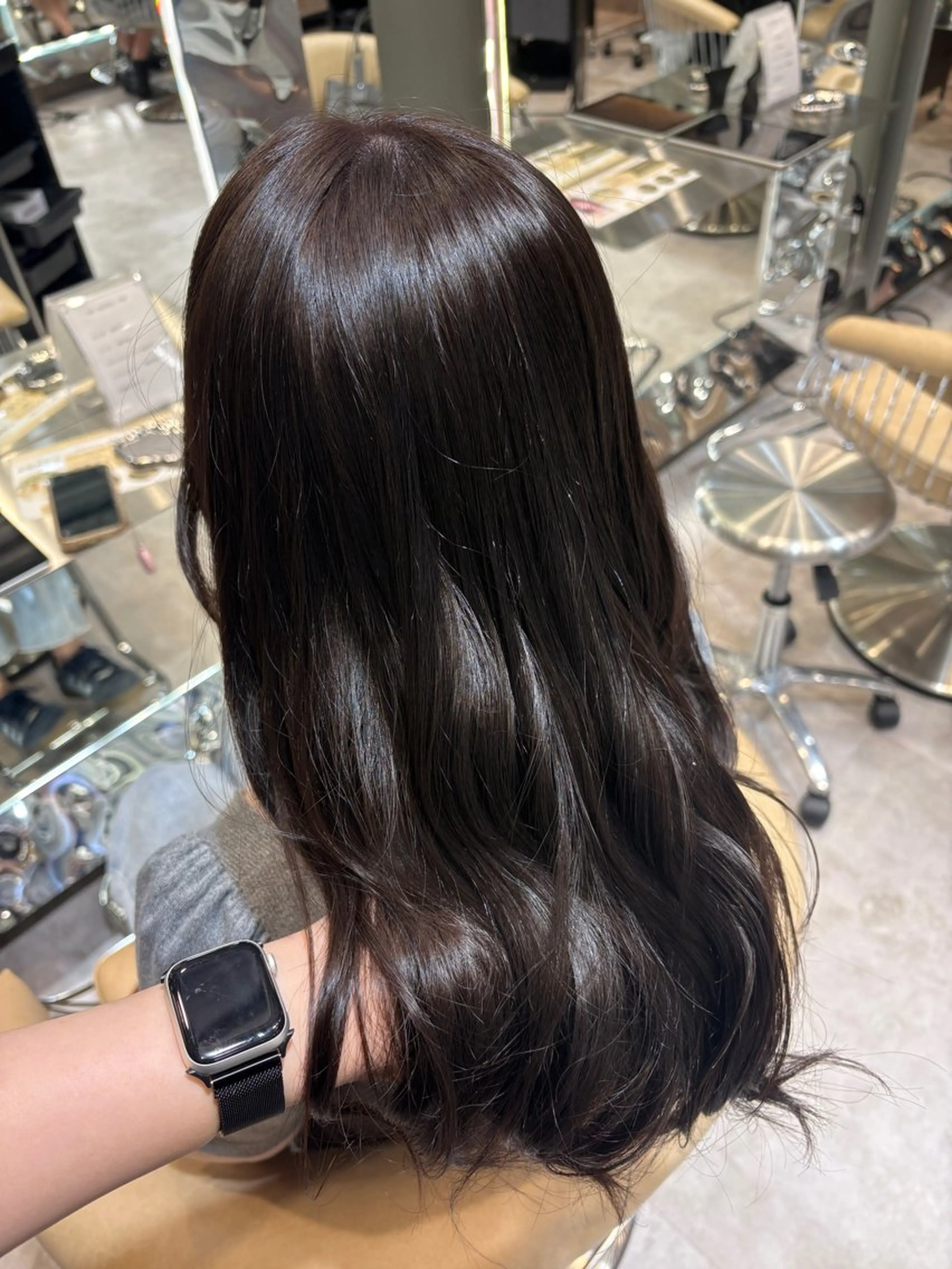 ミディアム カラー ブラウンカラー ラベンダーカラー ヘアカラー トリートメント 顔周りレイヤーカット /髪質改善/ゆう🤍のヘアスタイル