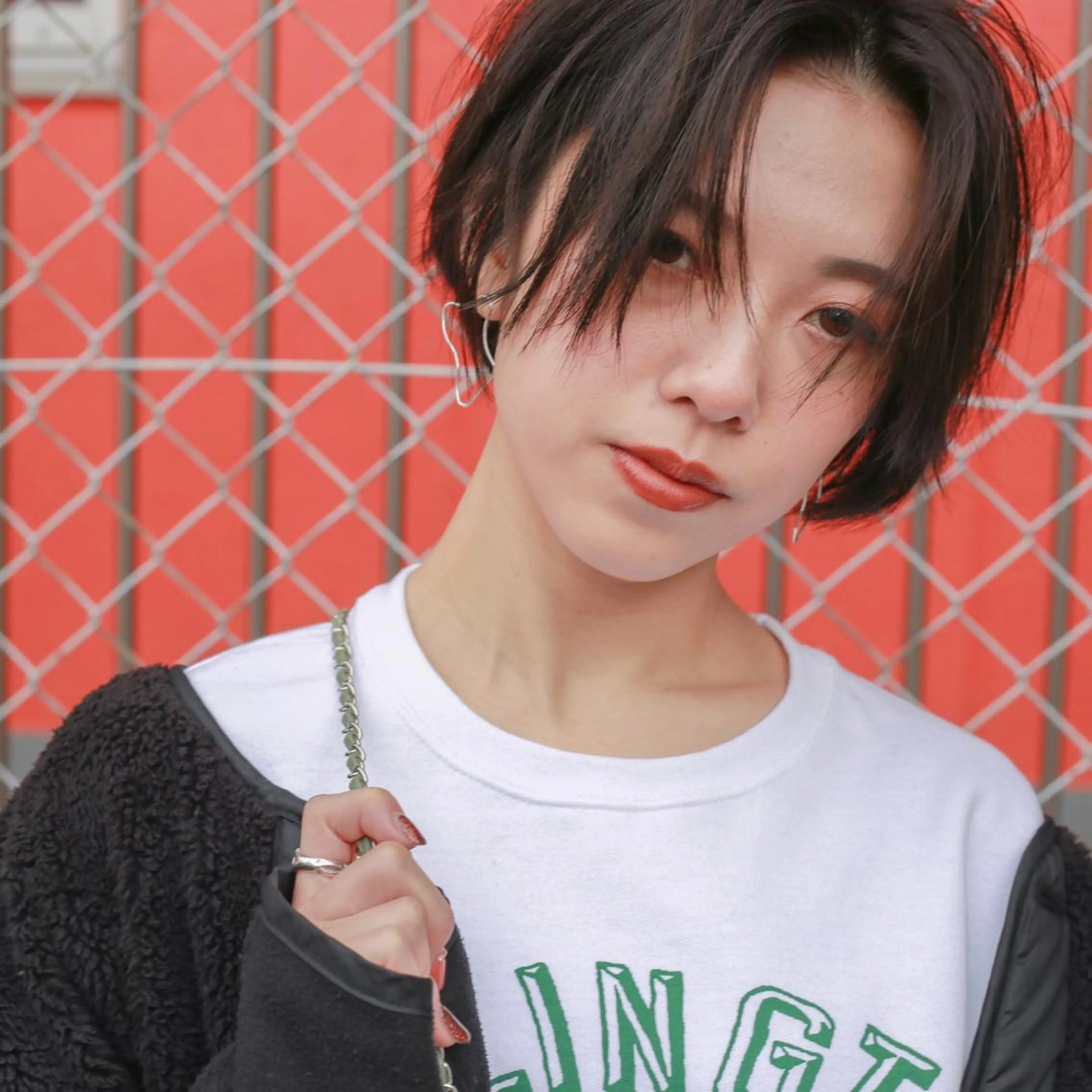 ショート レイヤーカット nessヤマサキ リュウタのヘアスタイル