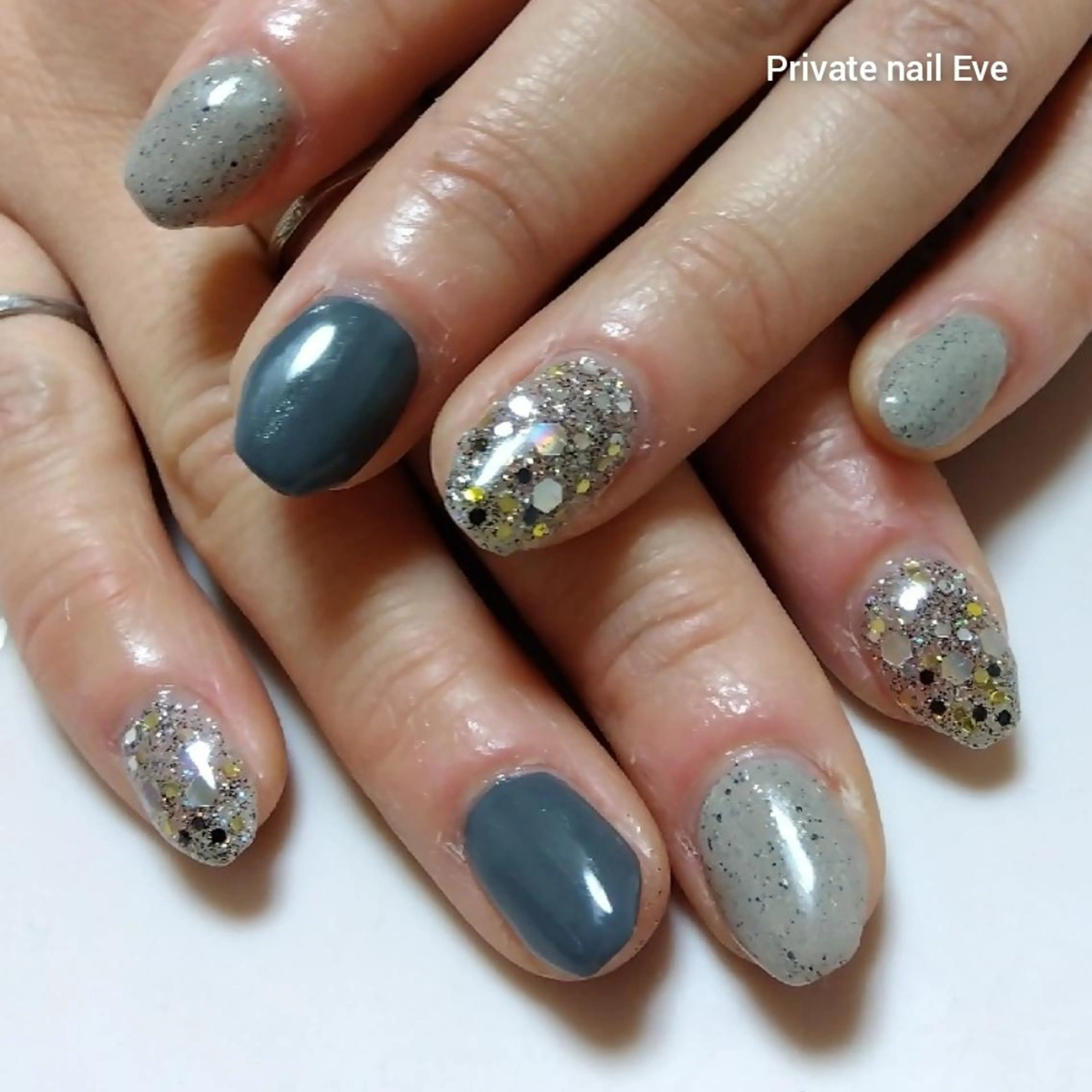 ネイル アートネイル ラメ(グリッター) ワンカラーネイル ネイル junkoのネイルデザイン