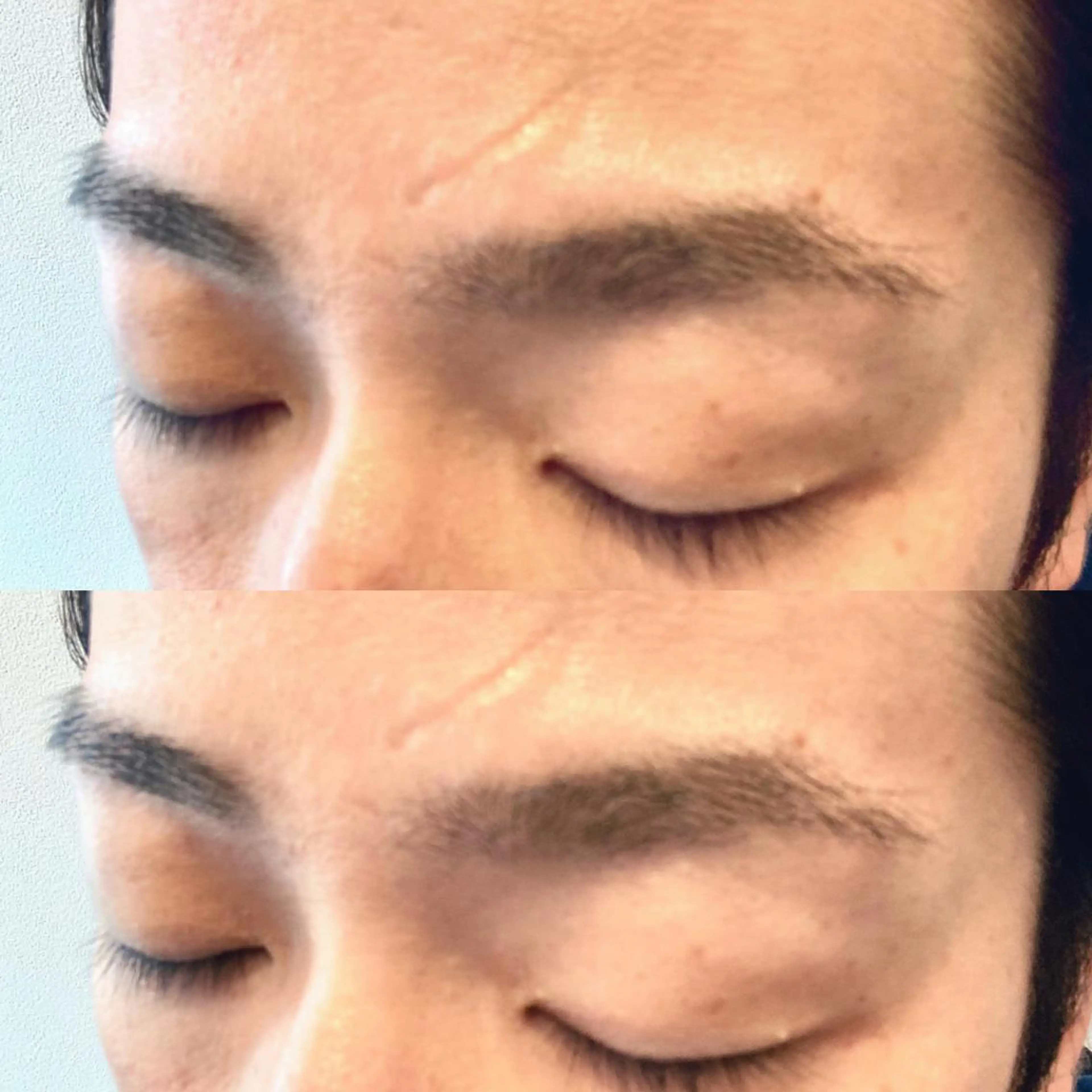 メンズ アイブロウ 眉カット メンズアイブロウ 眉毛ワックス脱毛 ワックス脱毛 OKADA/メンズ /カット/眉/縮毛のヘアスタイル