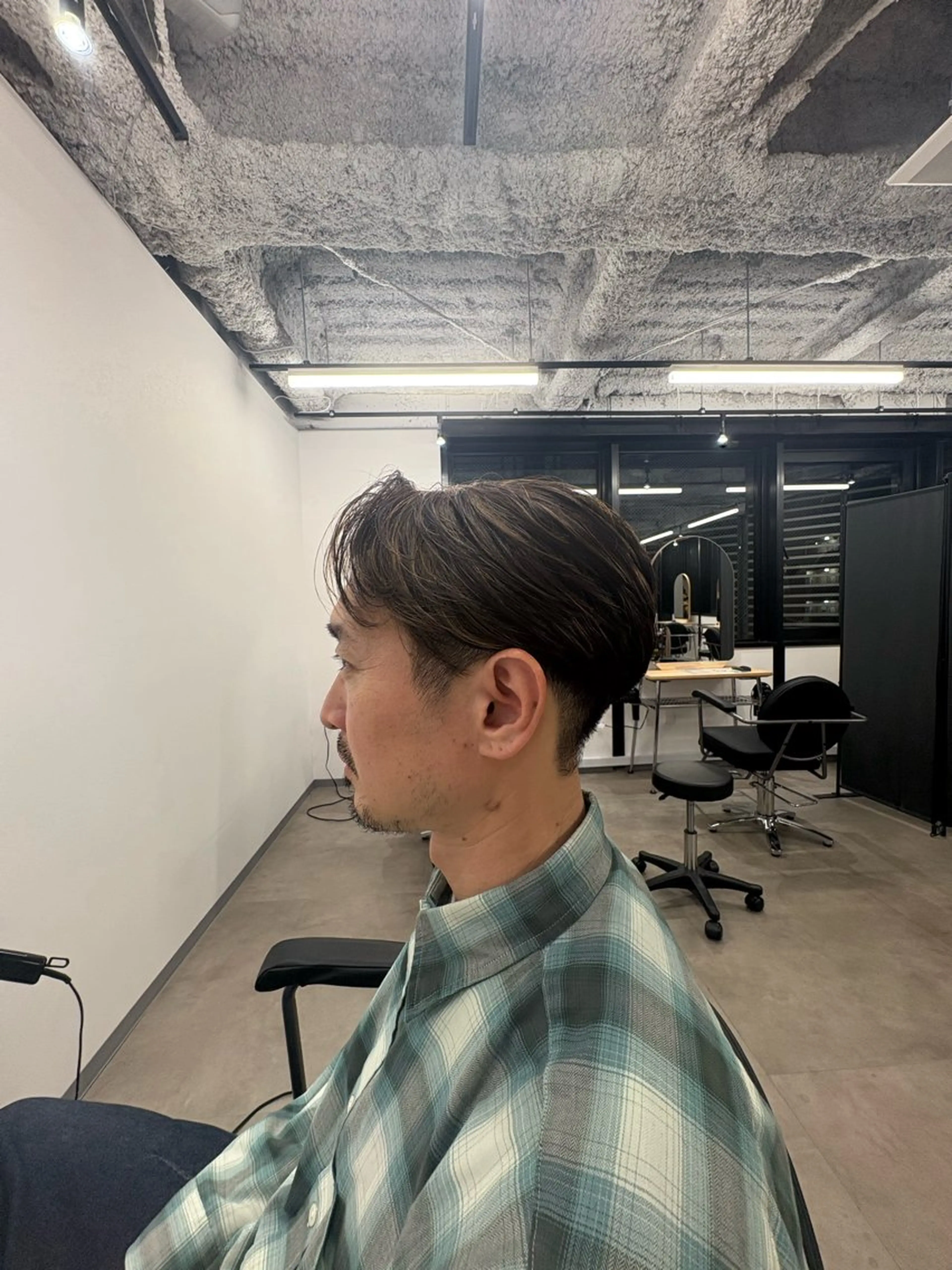 ミディアム カラー メンズ ヘアカラー Haruto /ナチュラル艶カラーのヘアスタイル