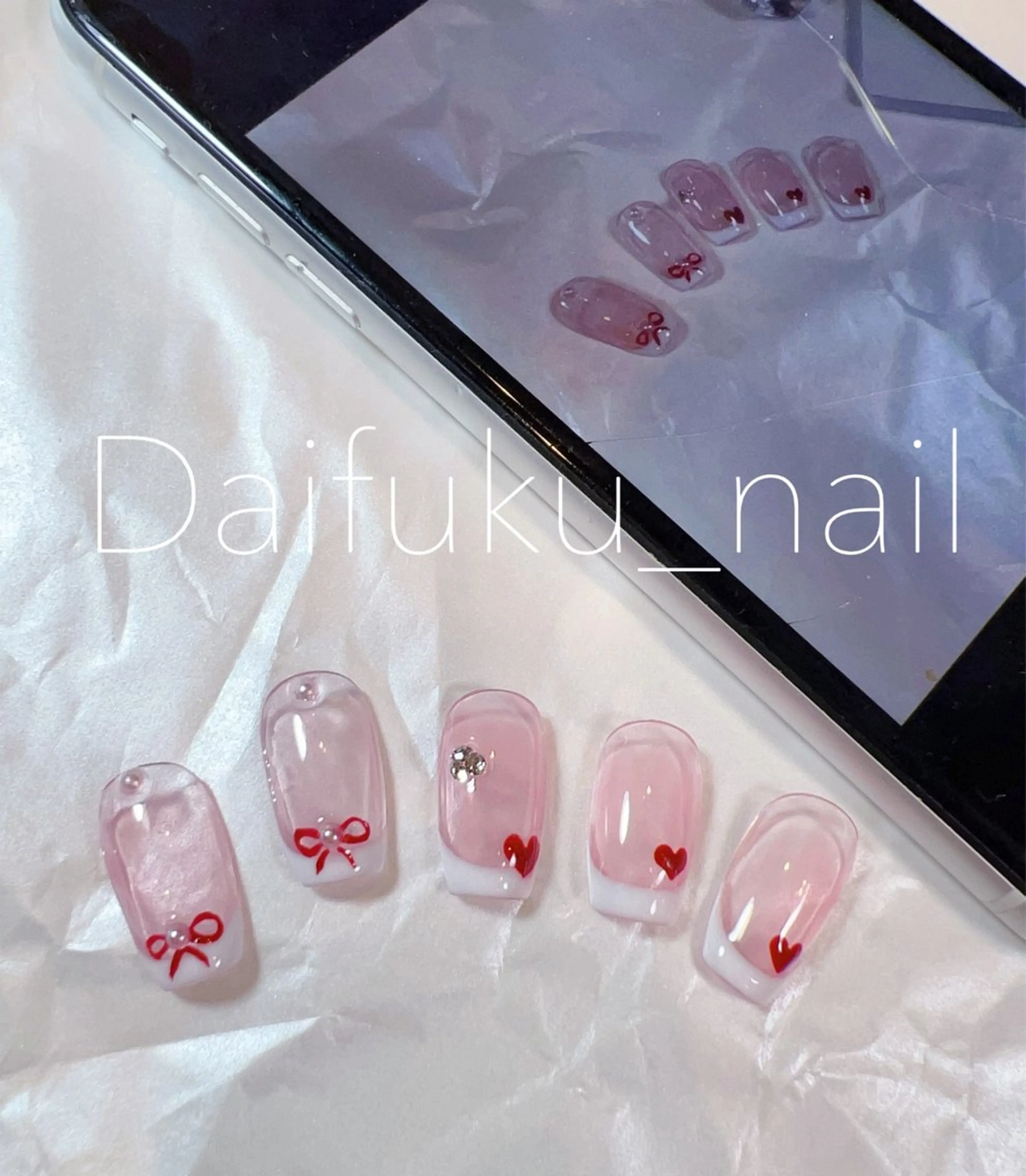 ショート ハンドネイル Daifuku nailsのネイルデザイン