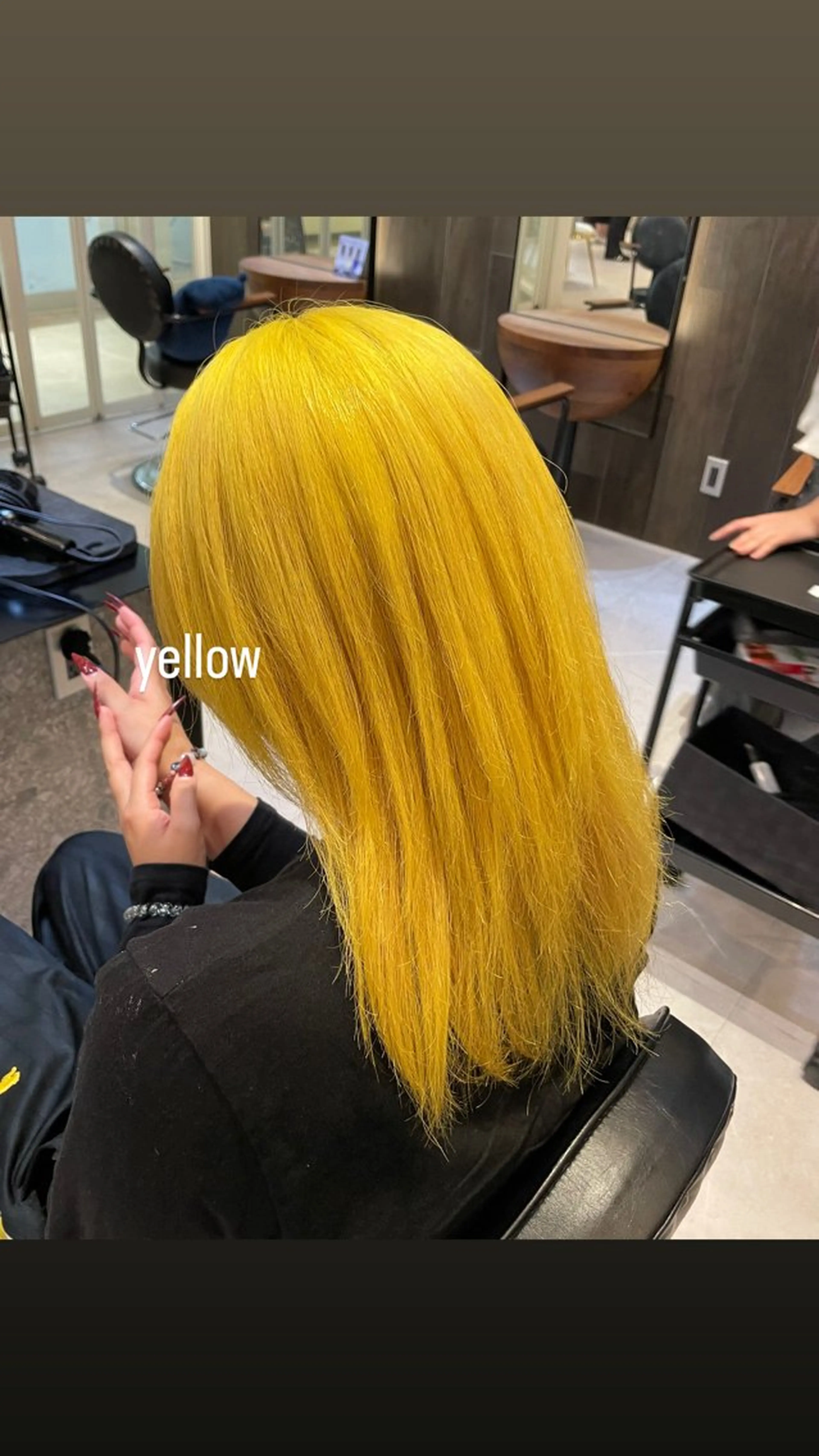 セミロング カラー カット ヘアカラー トリートメント オリーブカラー🫒/ ハッシュカット/みゆのヘアスタイル